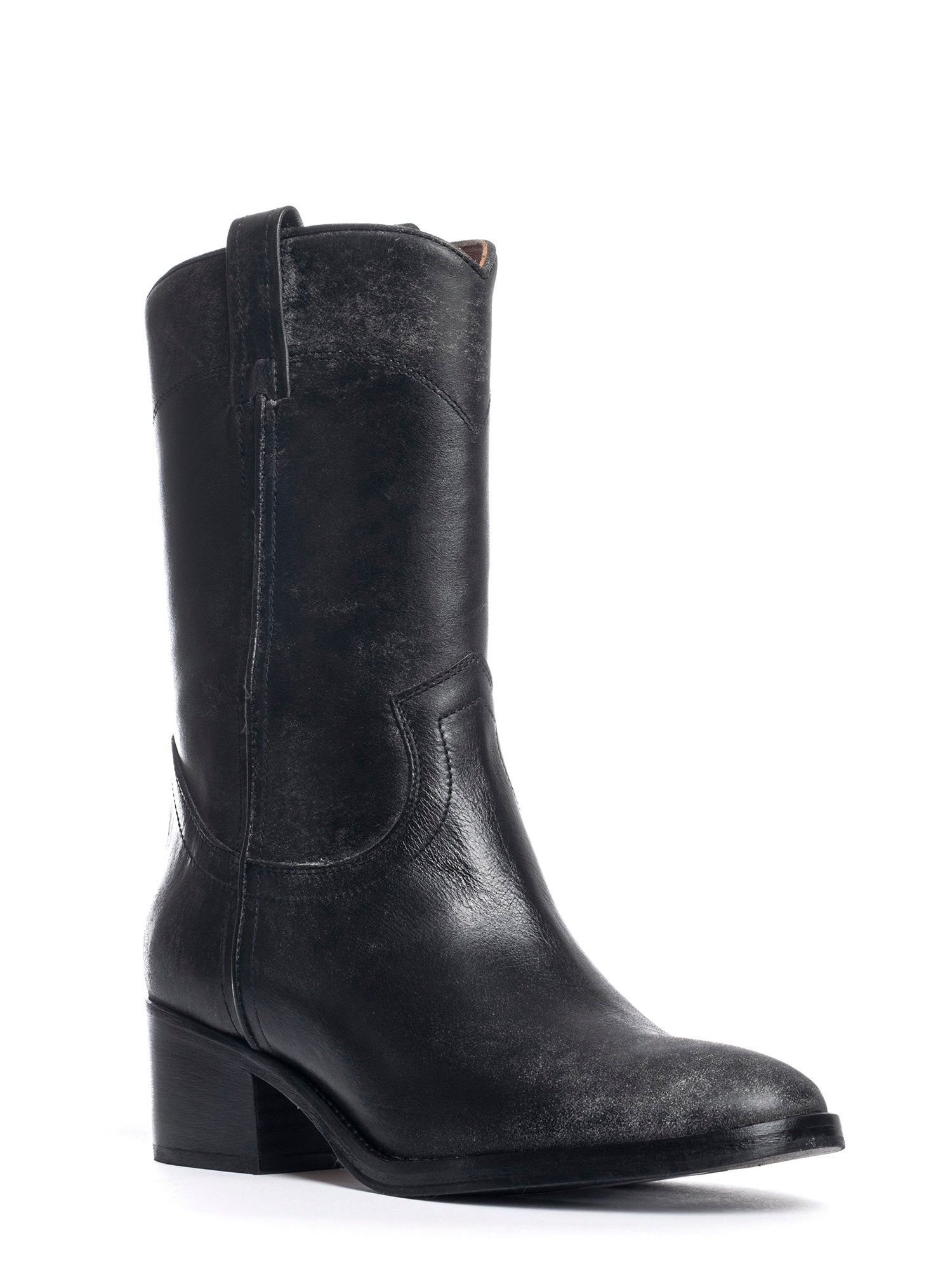 Stivali in vitello nero 2808