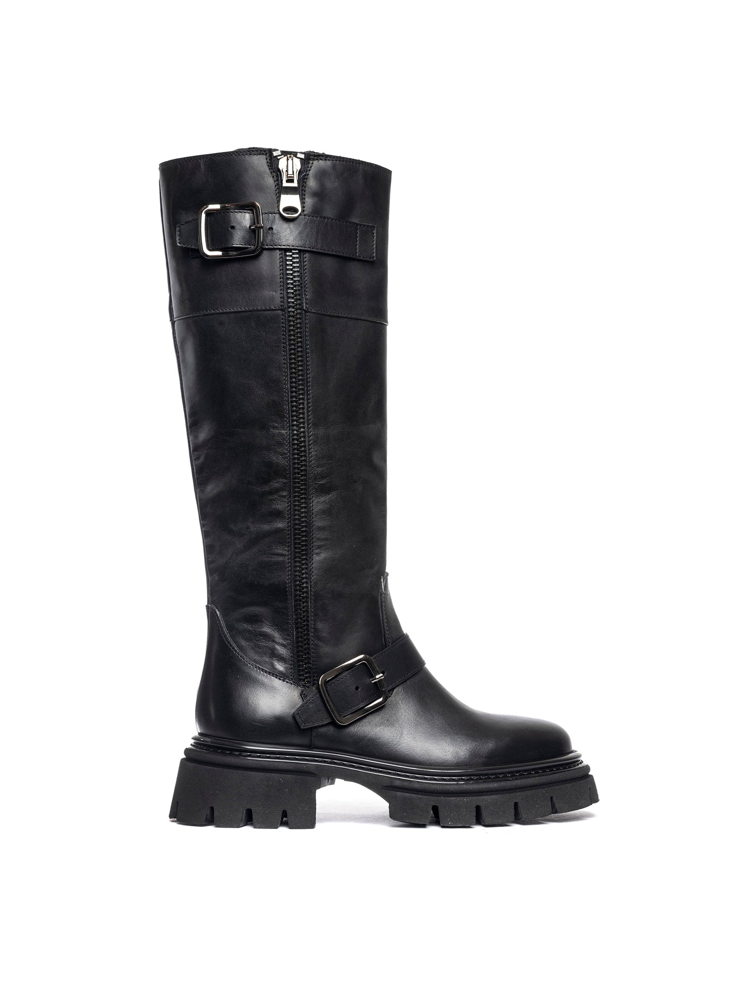 Biker in vitello nero 2815