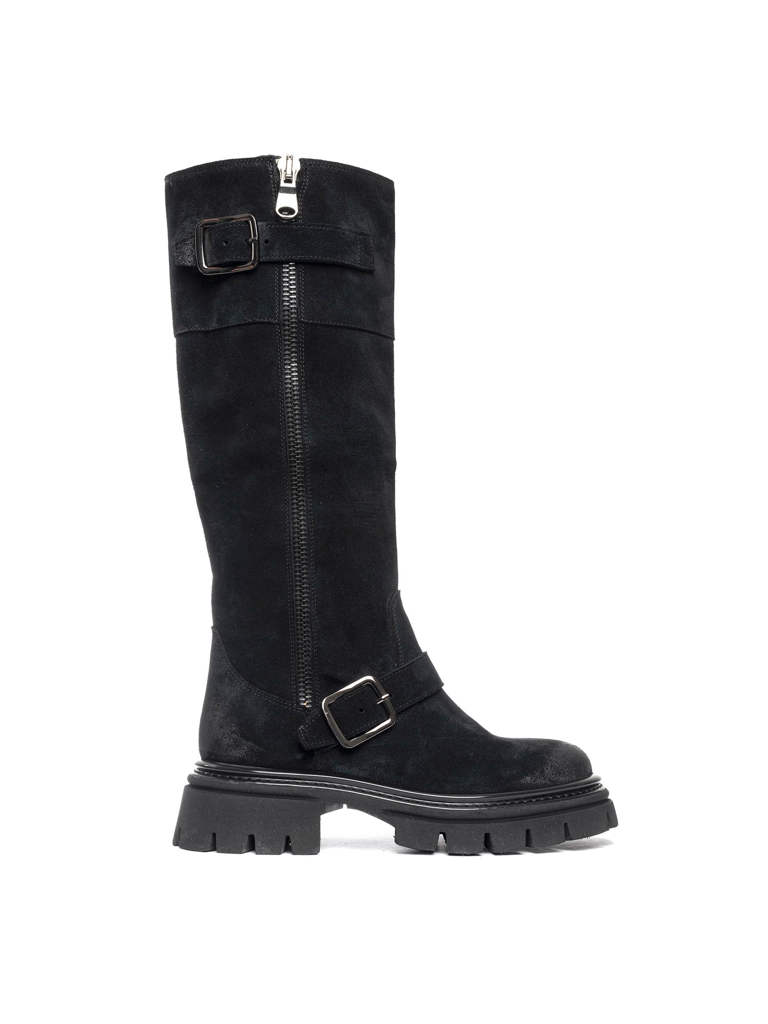Biker in camoscio nero 2815