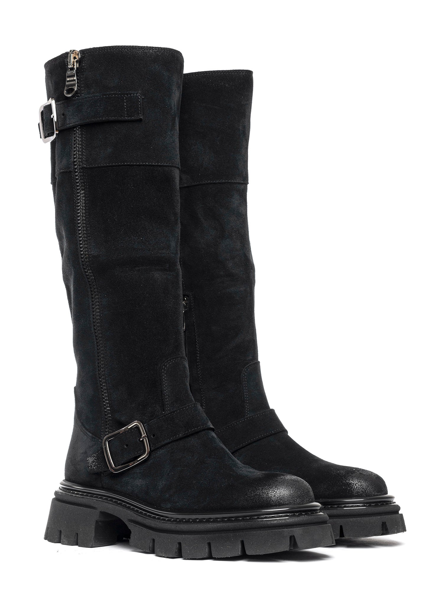 Biker in camoscio nero 2815