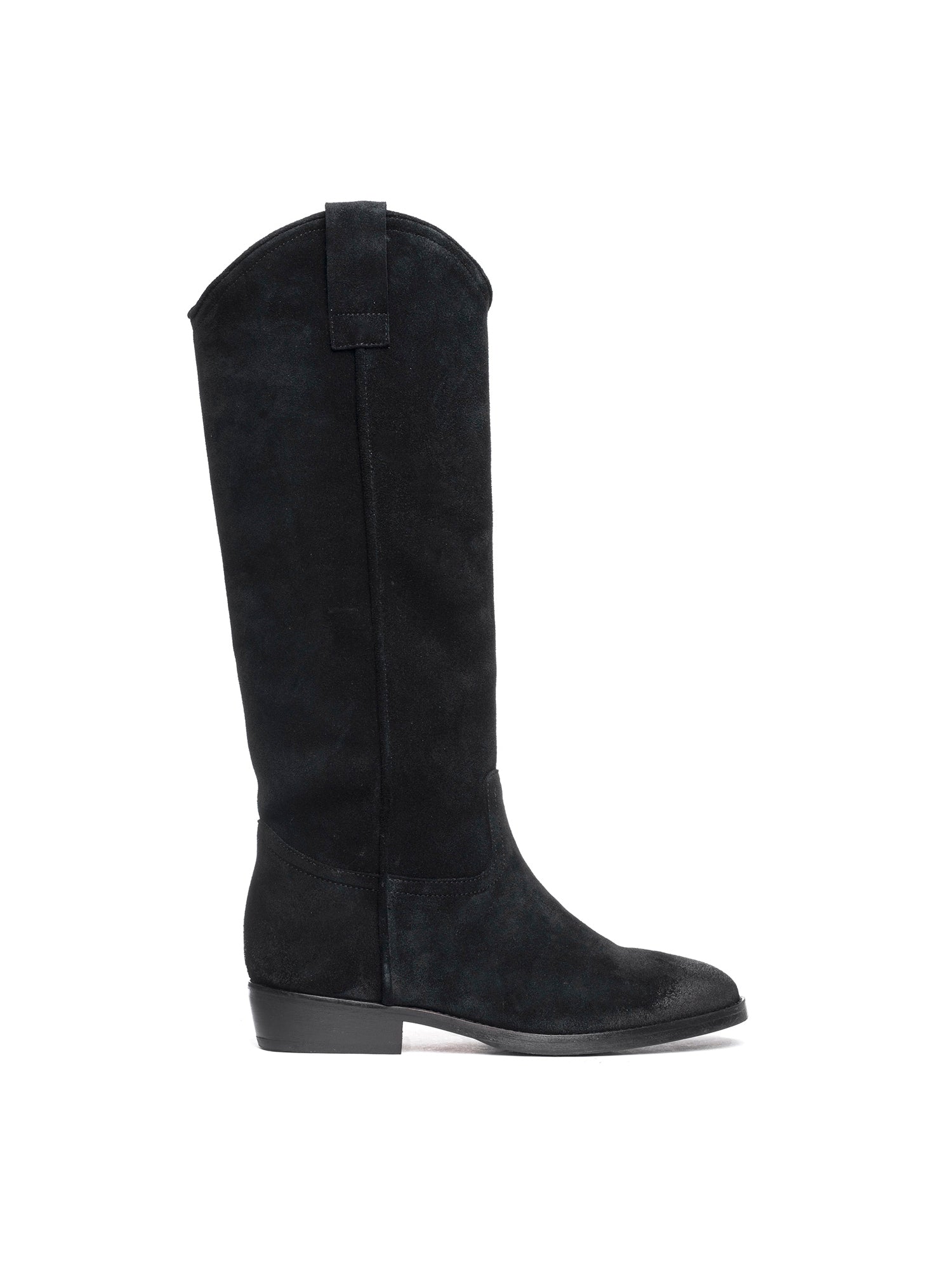 Stivali in camoscio nero 2817