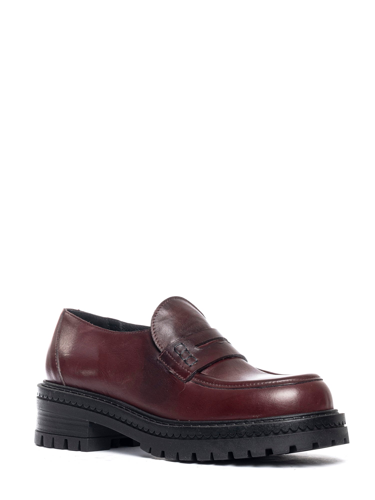 Mocassini in vitello bordeaux 2823