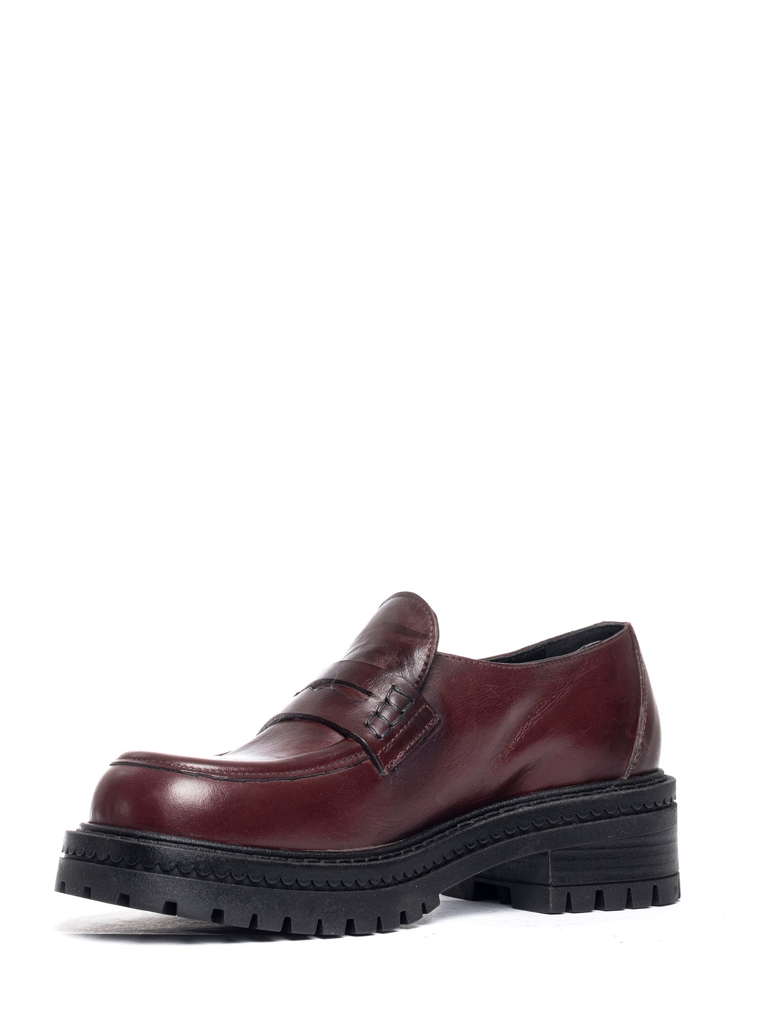 Mocassini in vitello bordeaux 2823