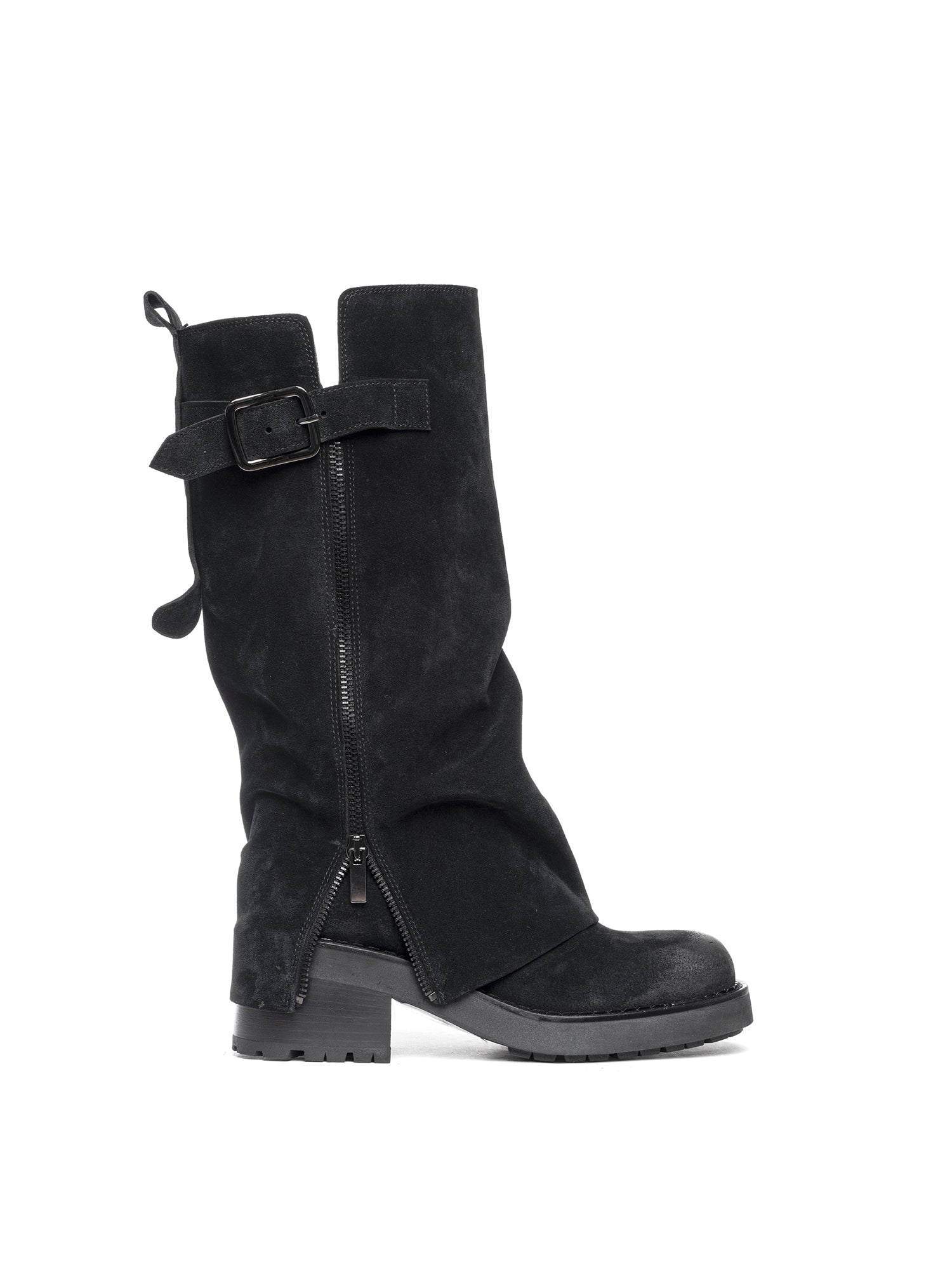 Biker in camoscio nero 2828