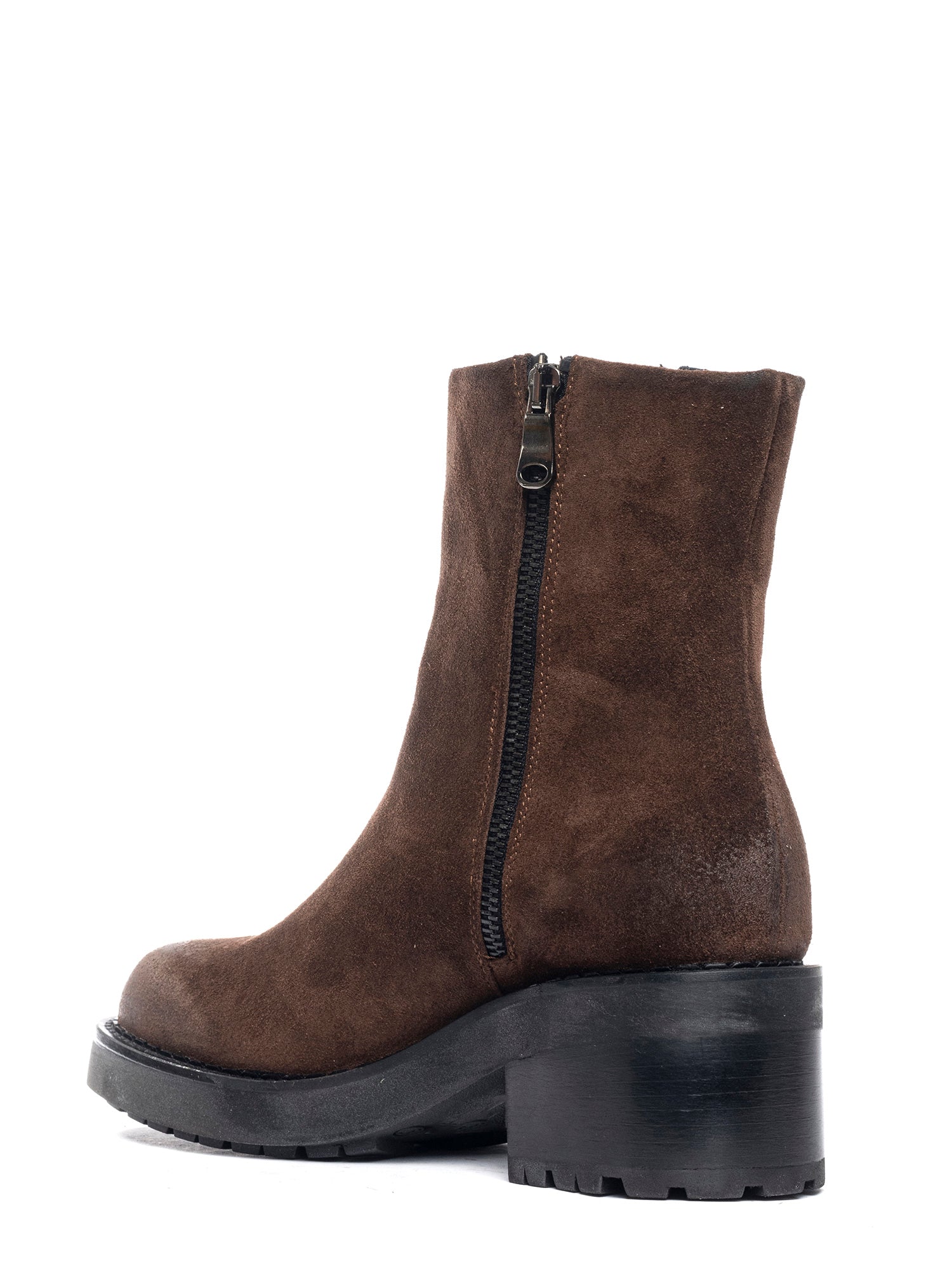 Tronchetti in camoscio marrone 2831