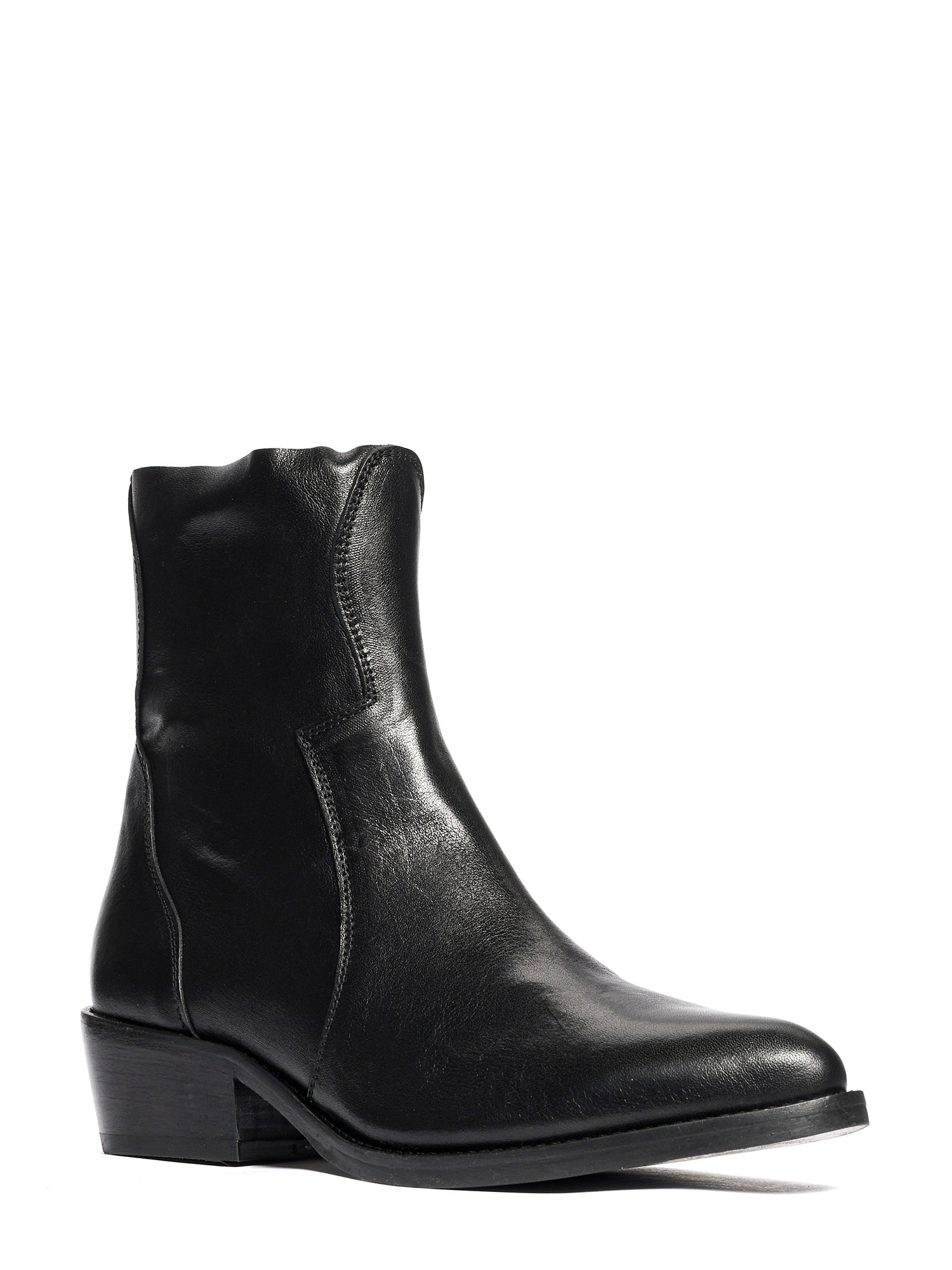 Tronchetti texani in vitello nero 2835