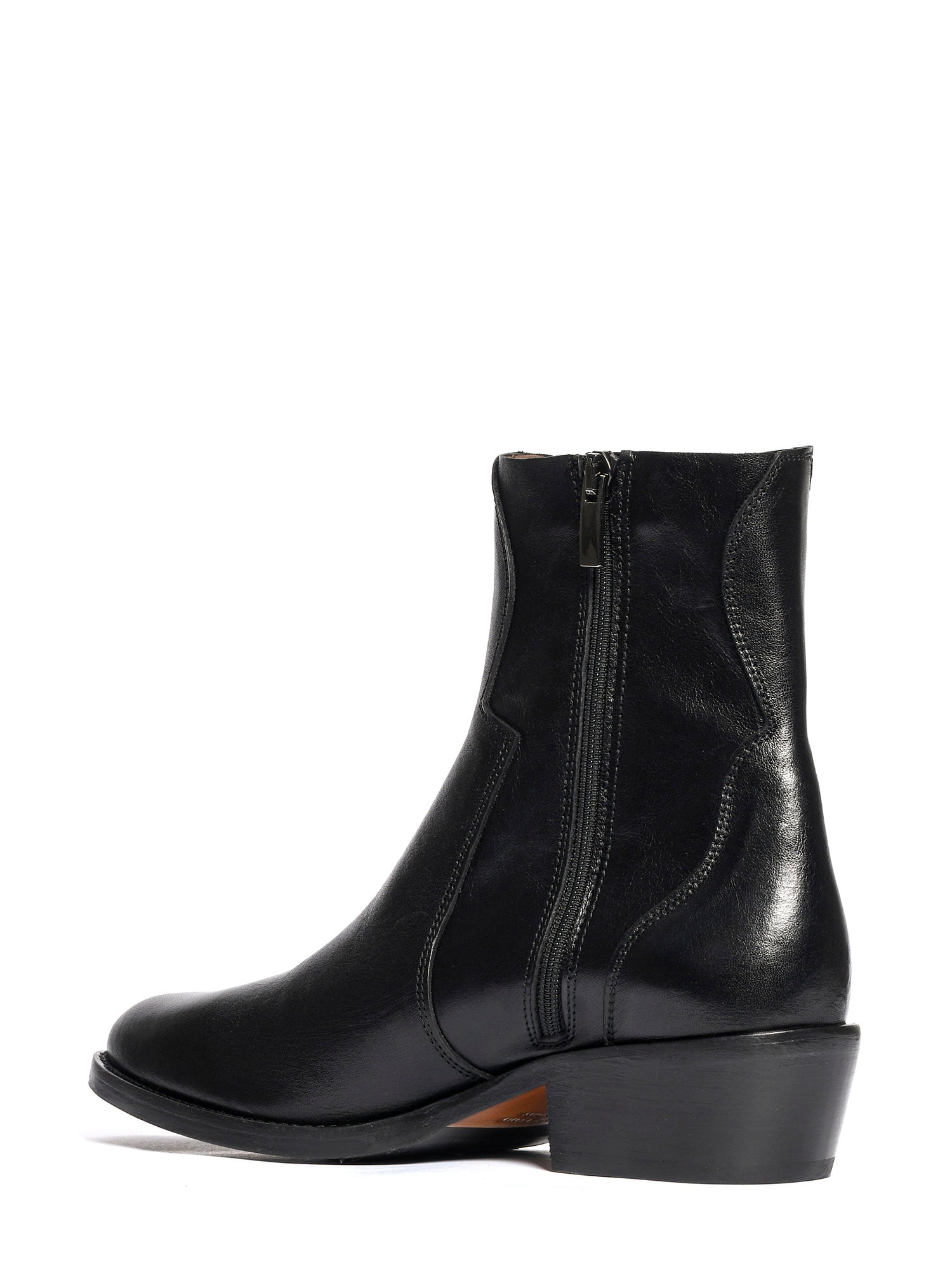 Tronchetti texani in vitello nero 2835