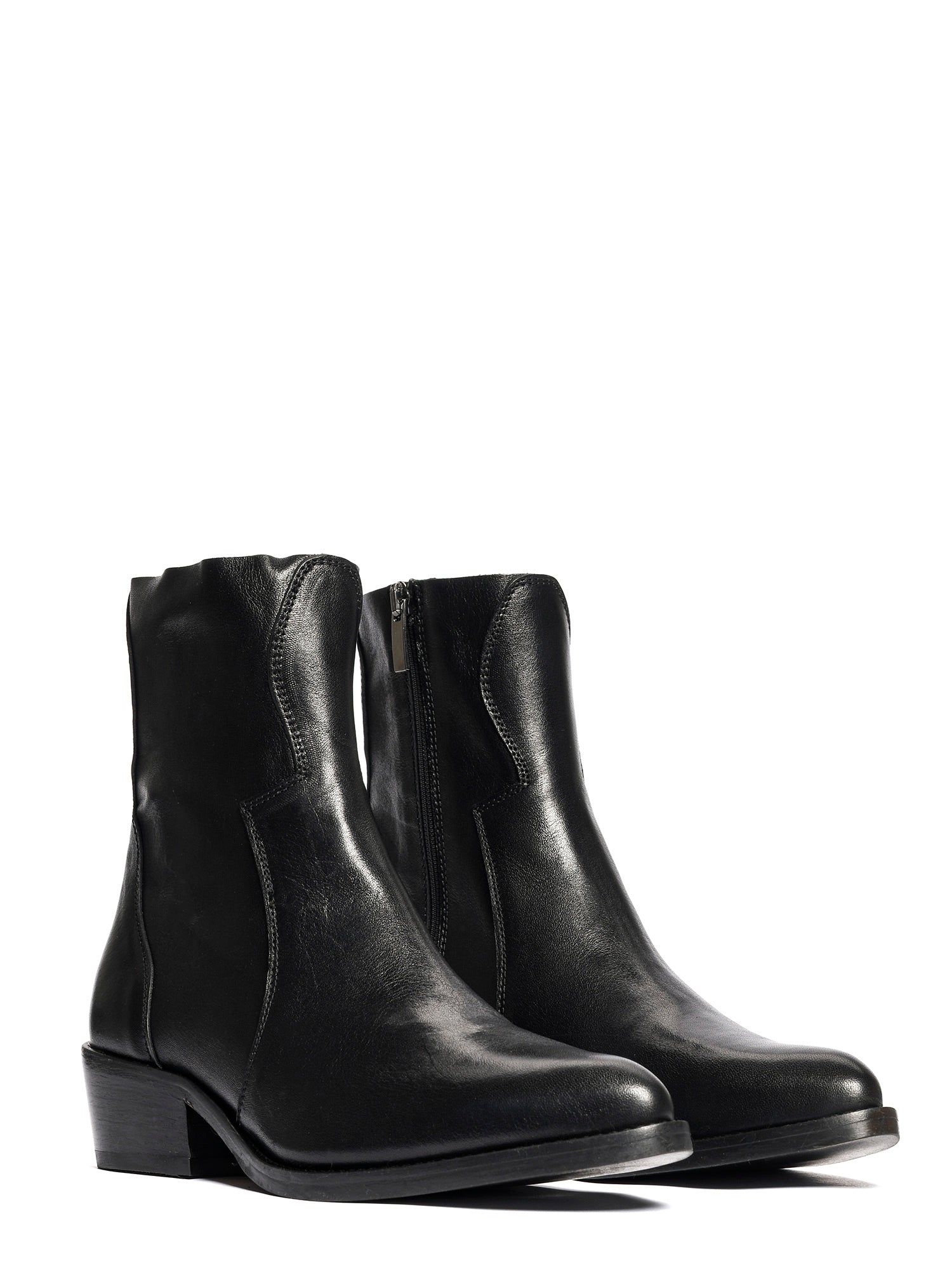 Tronchetti texani in vitello nero 2835