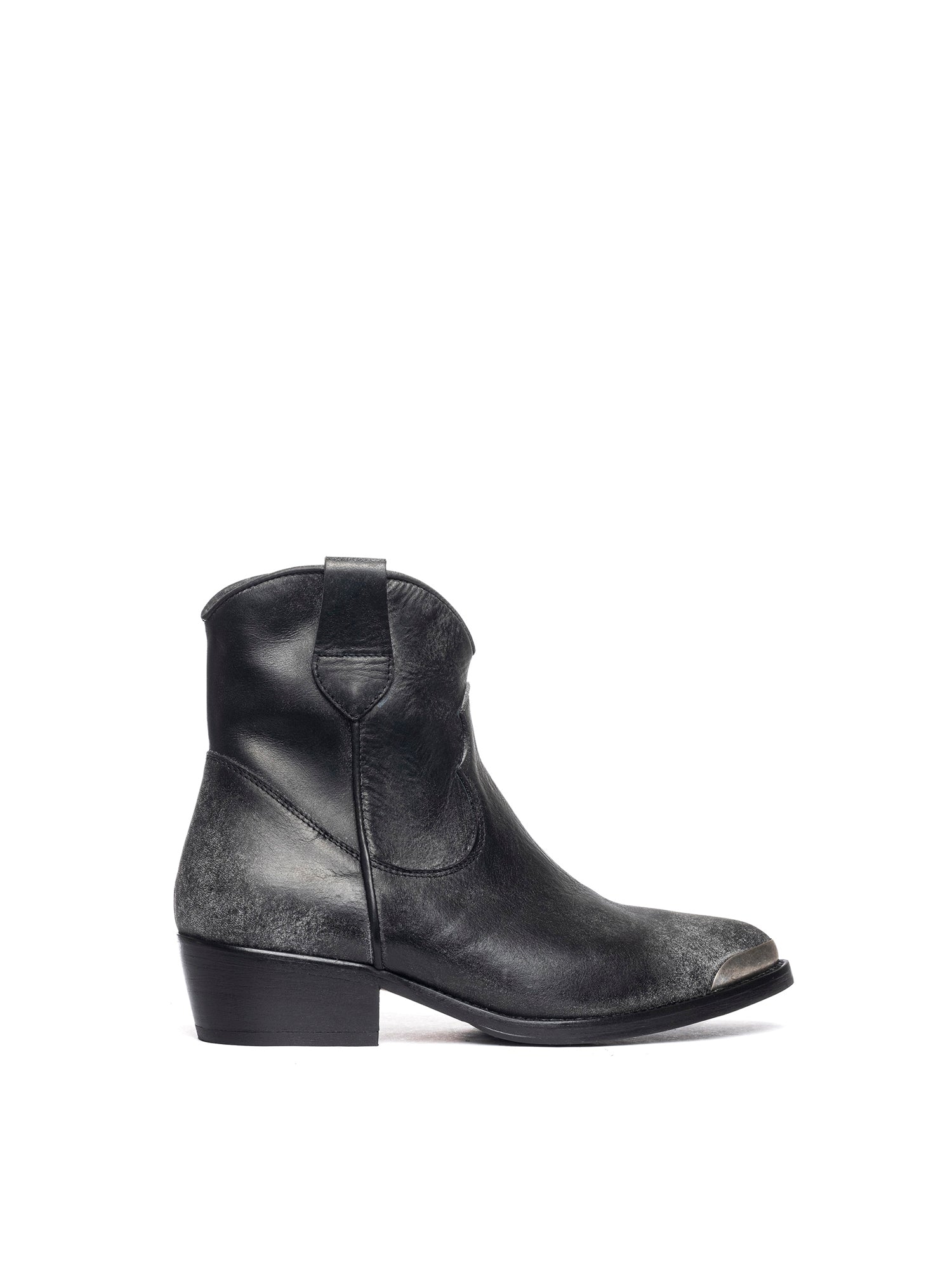 Tronchetti texani in vitello nero 2837