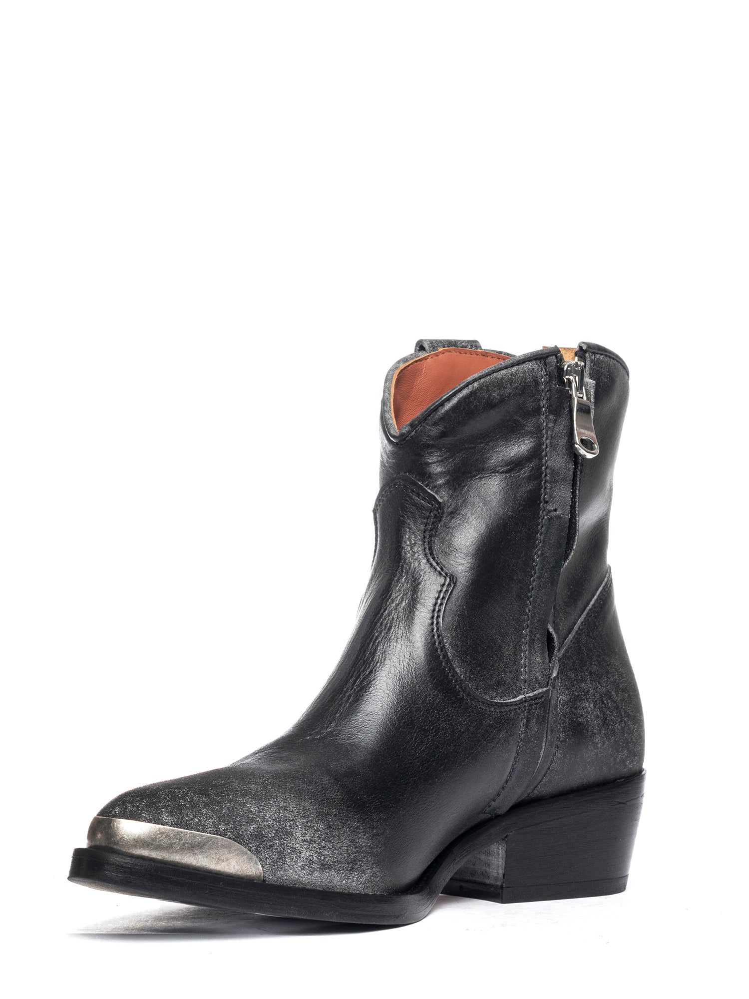 Tronchetti texani in vitello nero 2837