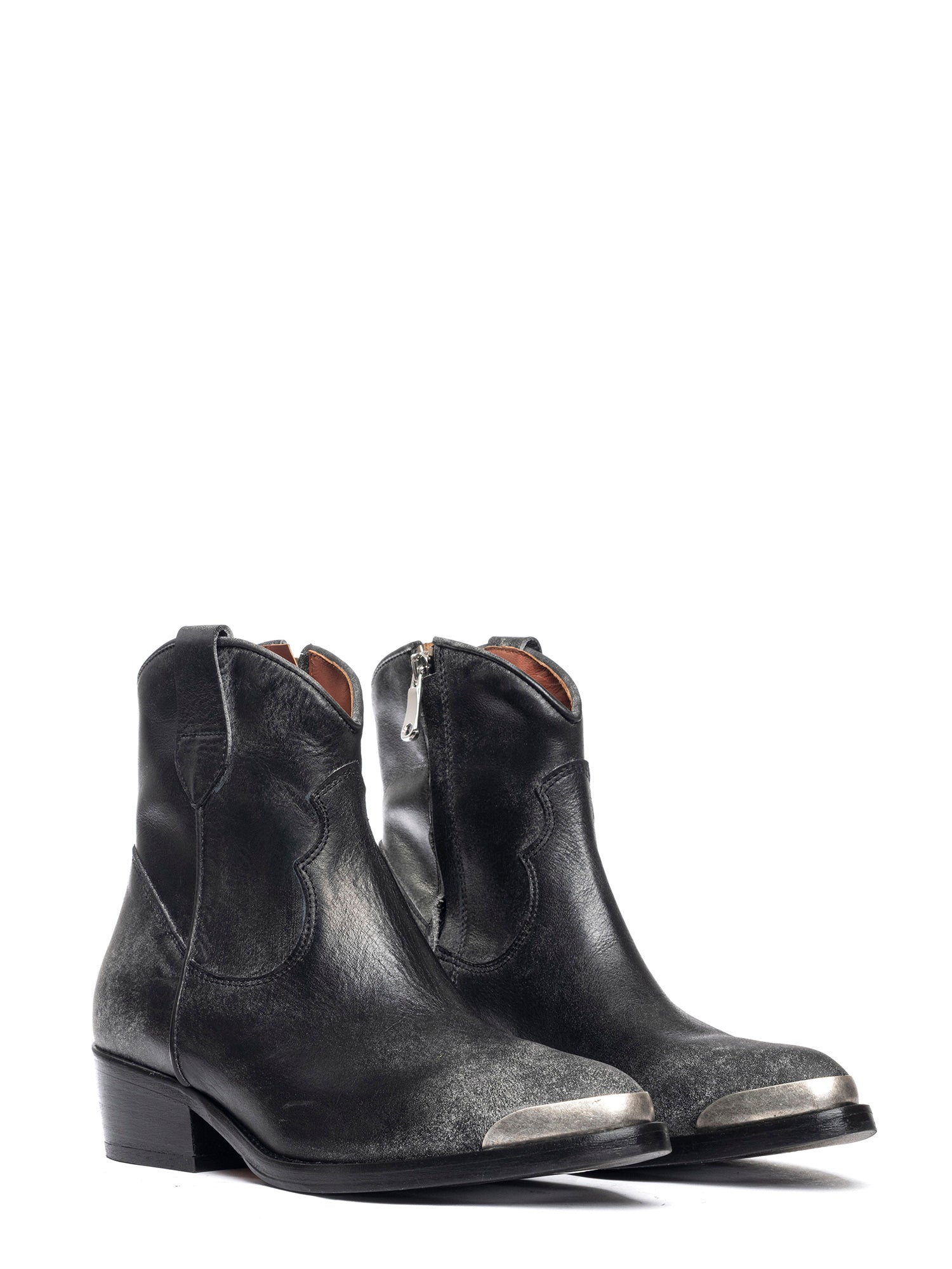 Tronchetti texani in vitello nero 2837
