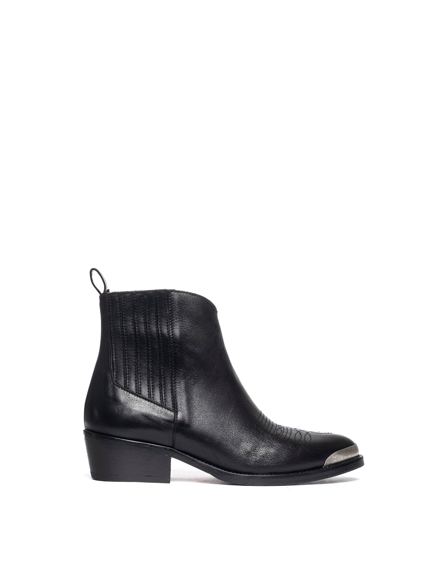 Tronchetti texani in vitello nero 2838P