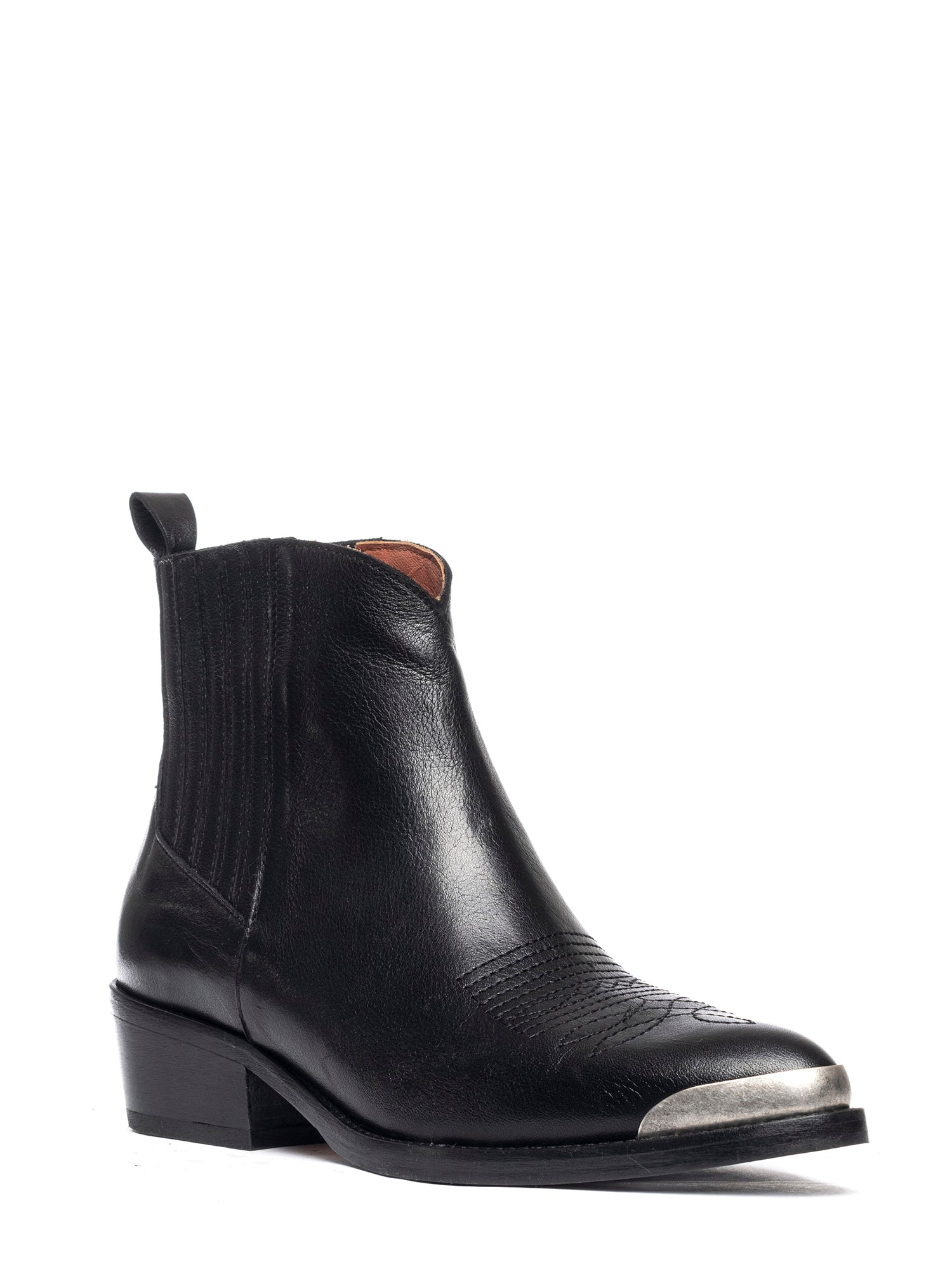 Tronchetti texani in vitello nero 2838P