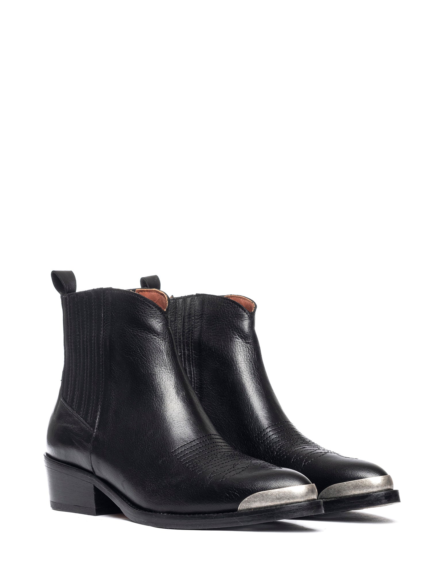 Tronchetti texani in vitello nero 2838P
