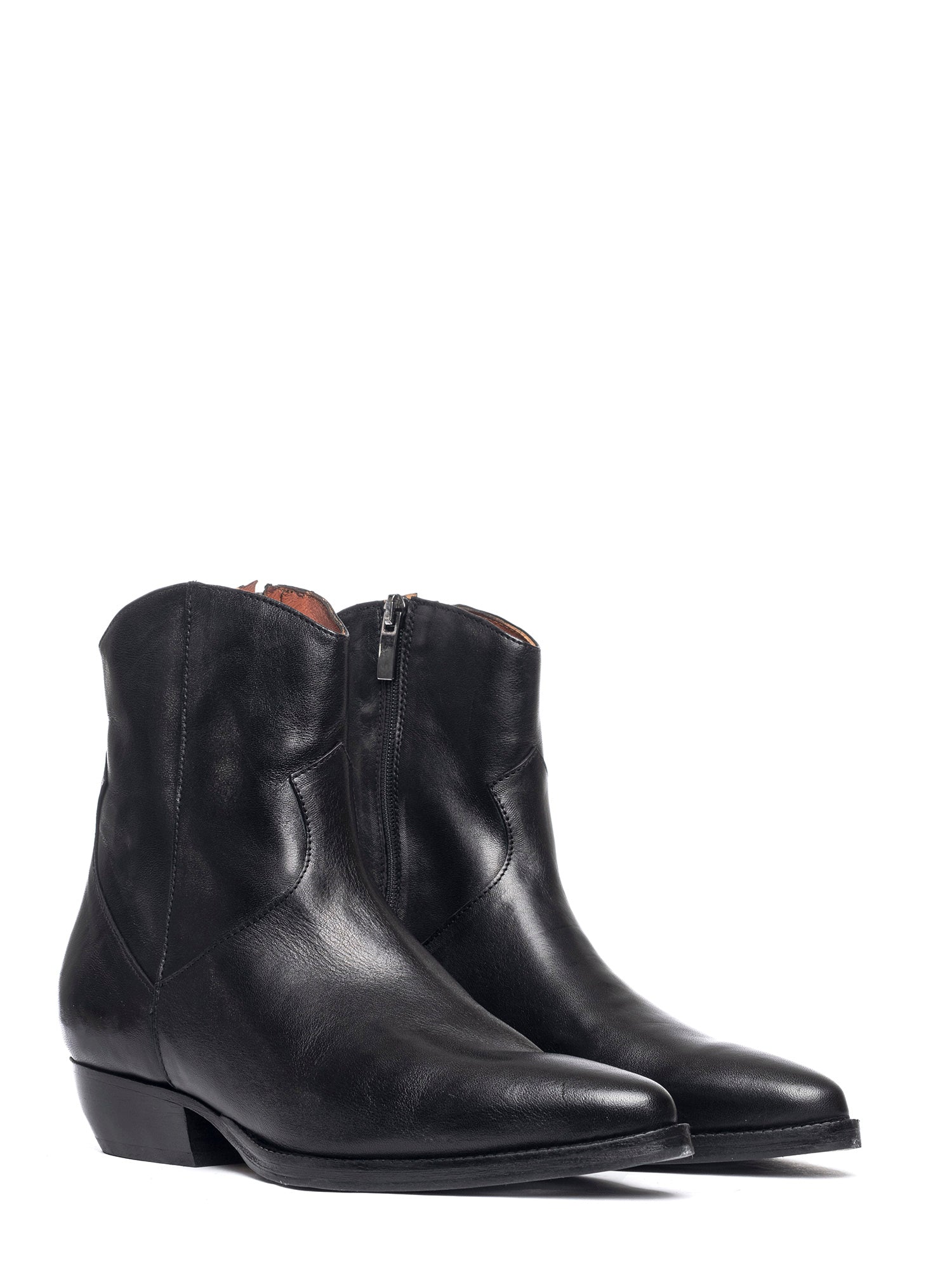Tronchetti texani in vitello nero 2848