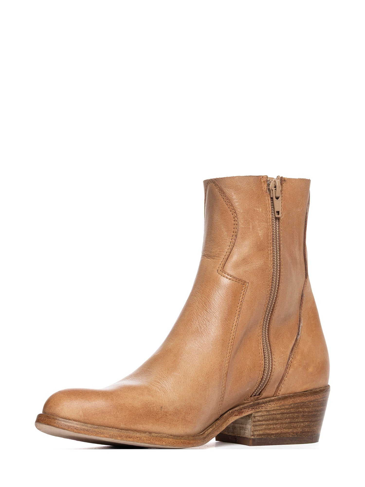 Tronchetti texani in vitello cuoio 2917