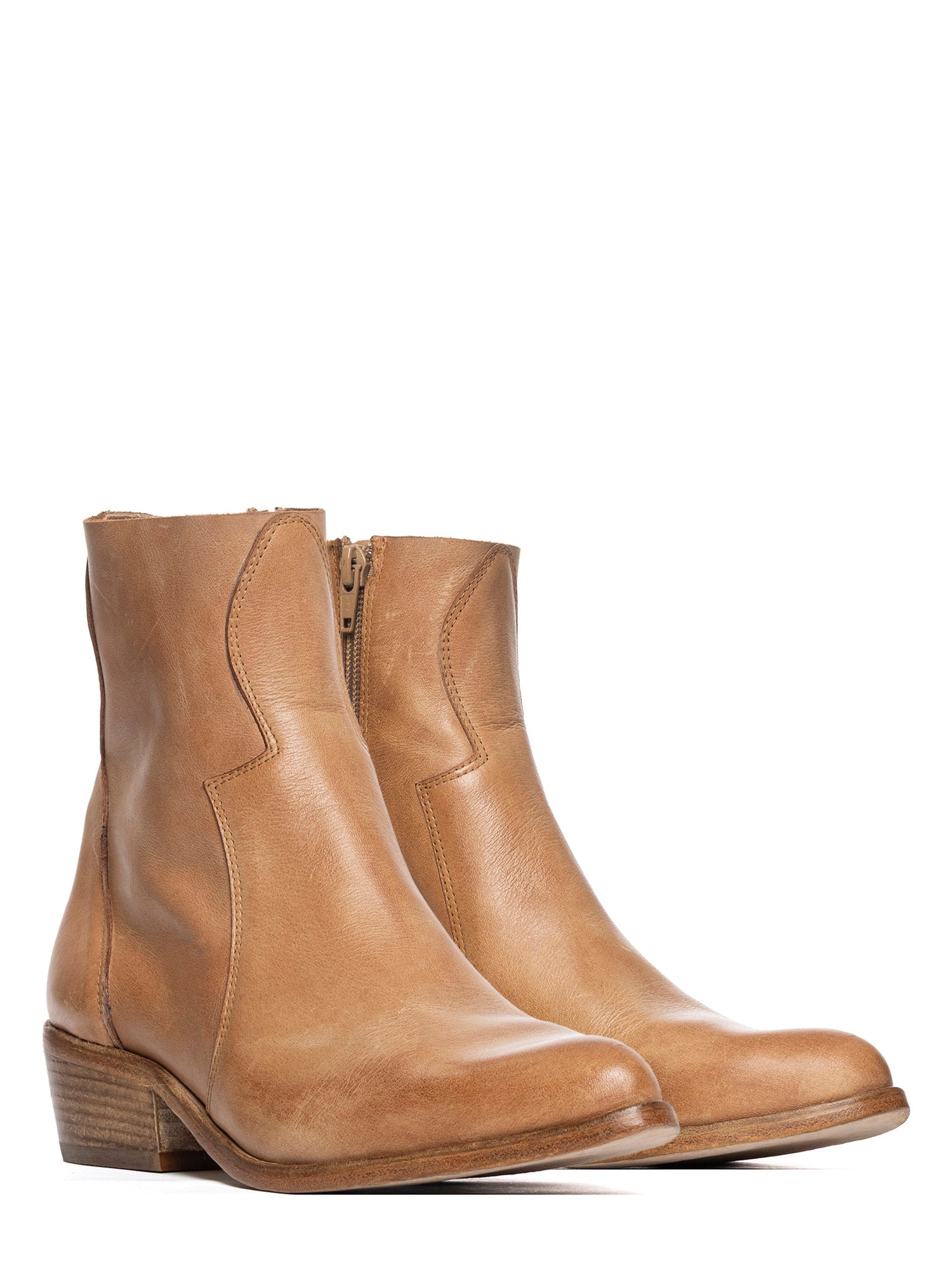 Tronchetti texani in vitello cuoio 2917