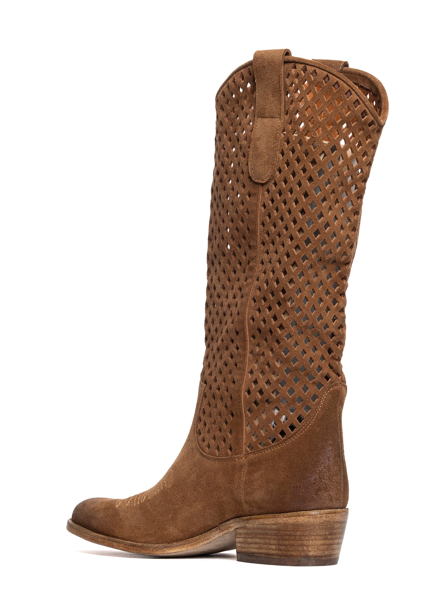 Whiskey Suede Texan Boots 2918
