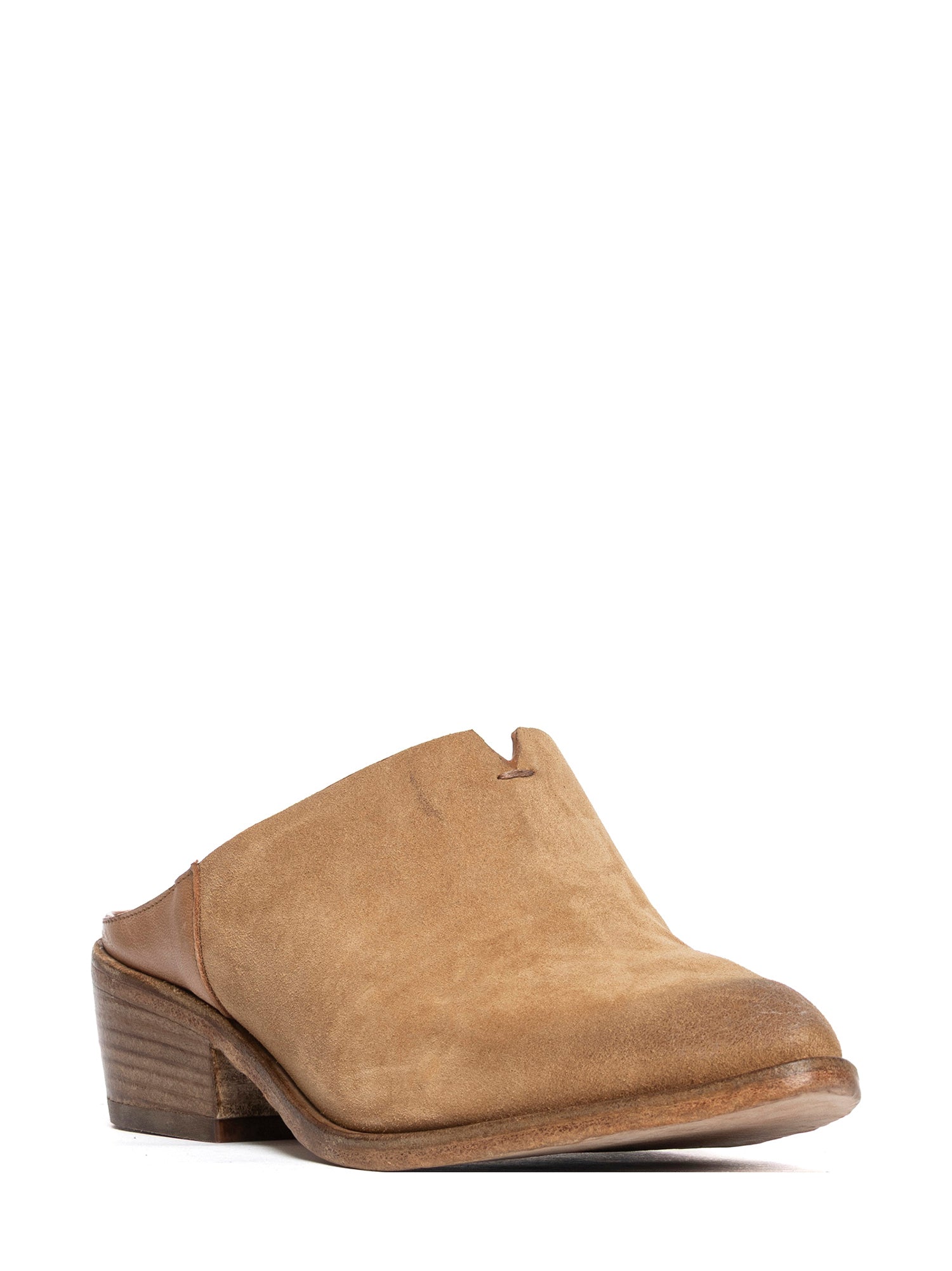 Sabot in camoscio cuoio 2921