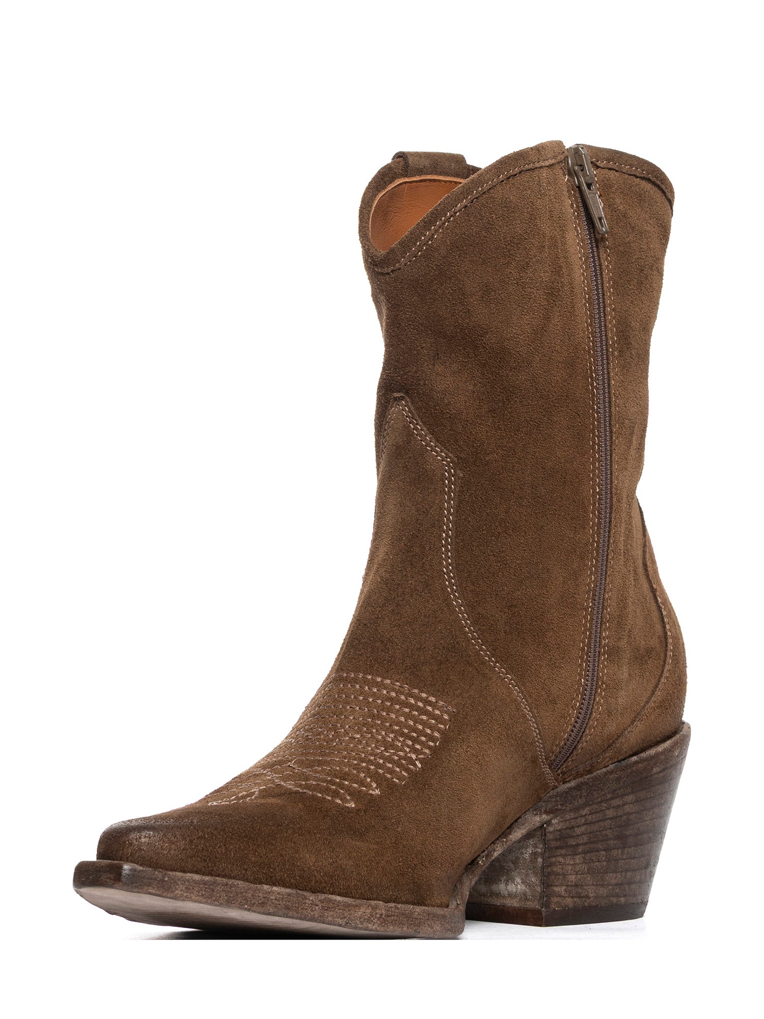 Antelope Suede Texan Ankle Boots 2932
