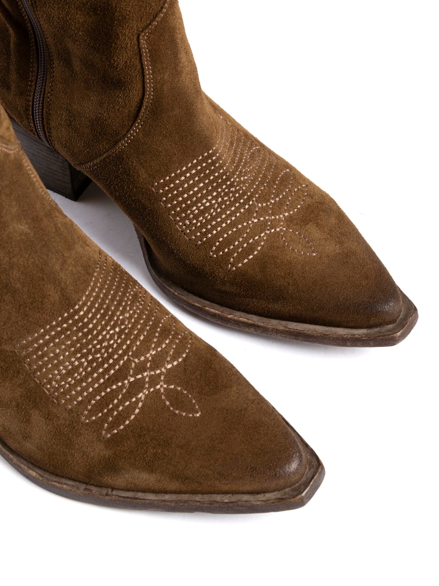 Antelope Suede Texan Ankle Boots 2932