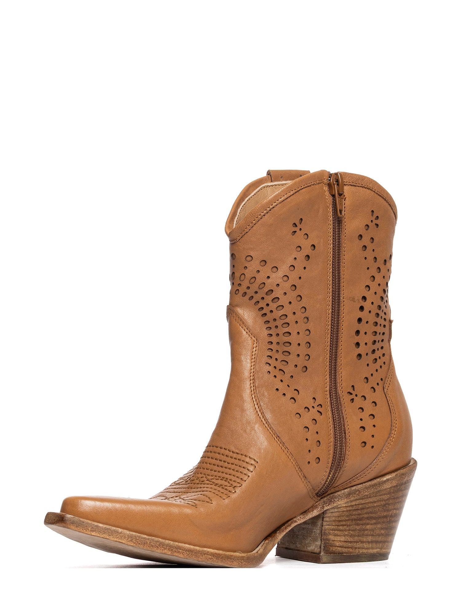 Tronchetti texani in vitello cuoio 2933