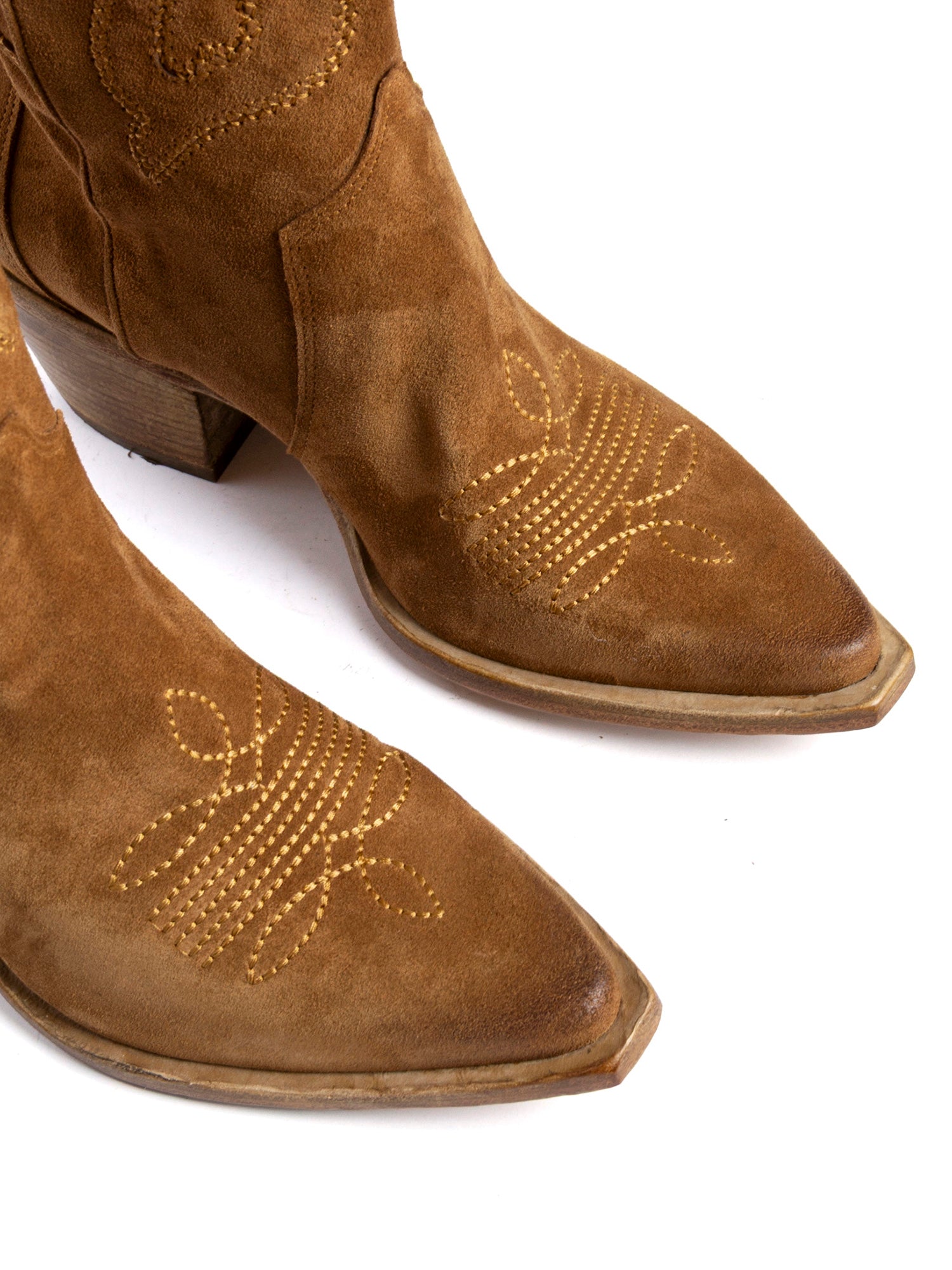 Whiskey Suede Texan Boots 2936