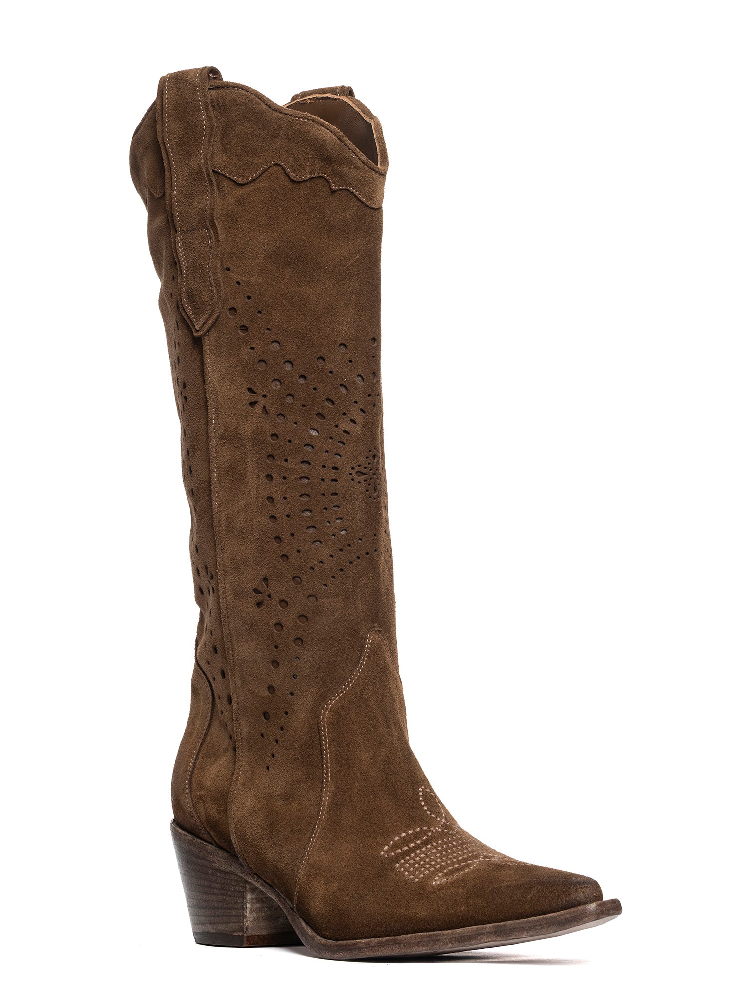 Antelope Suede Texan Boots 2937
