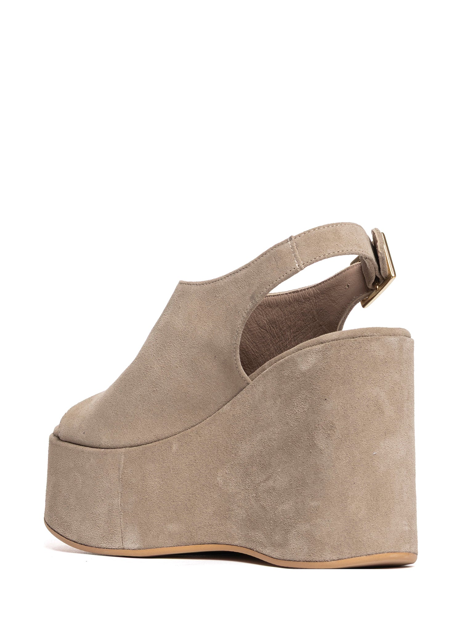 Beige Suede Wedges 2952