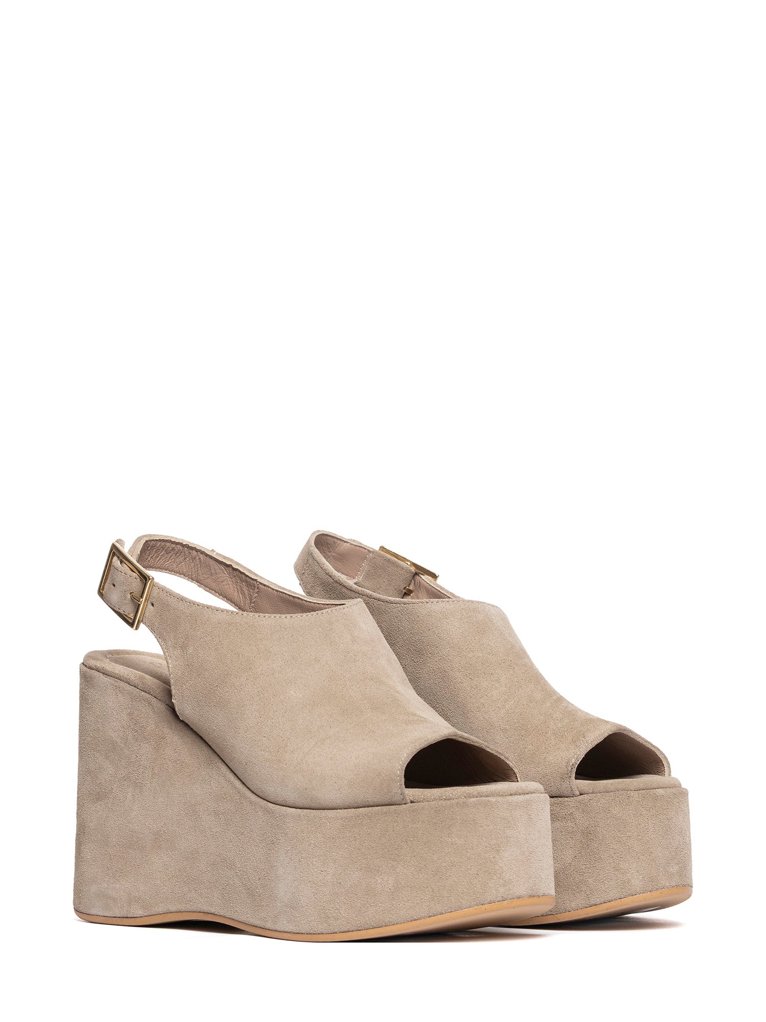 Zeppe in camoscio beige 2952