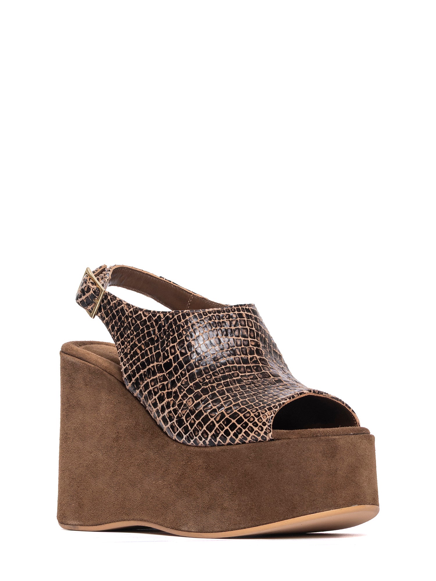 Antelope Snake Suede Wedges 2952