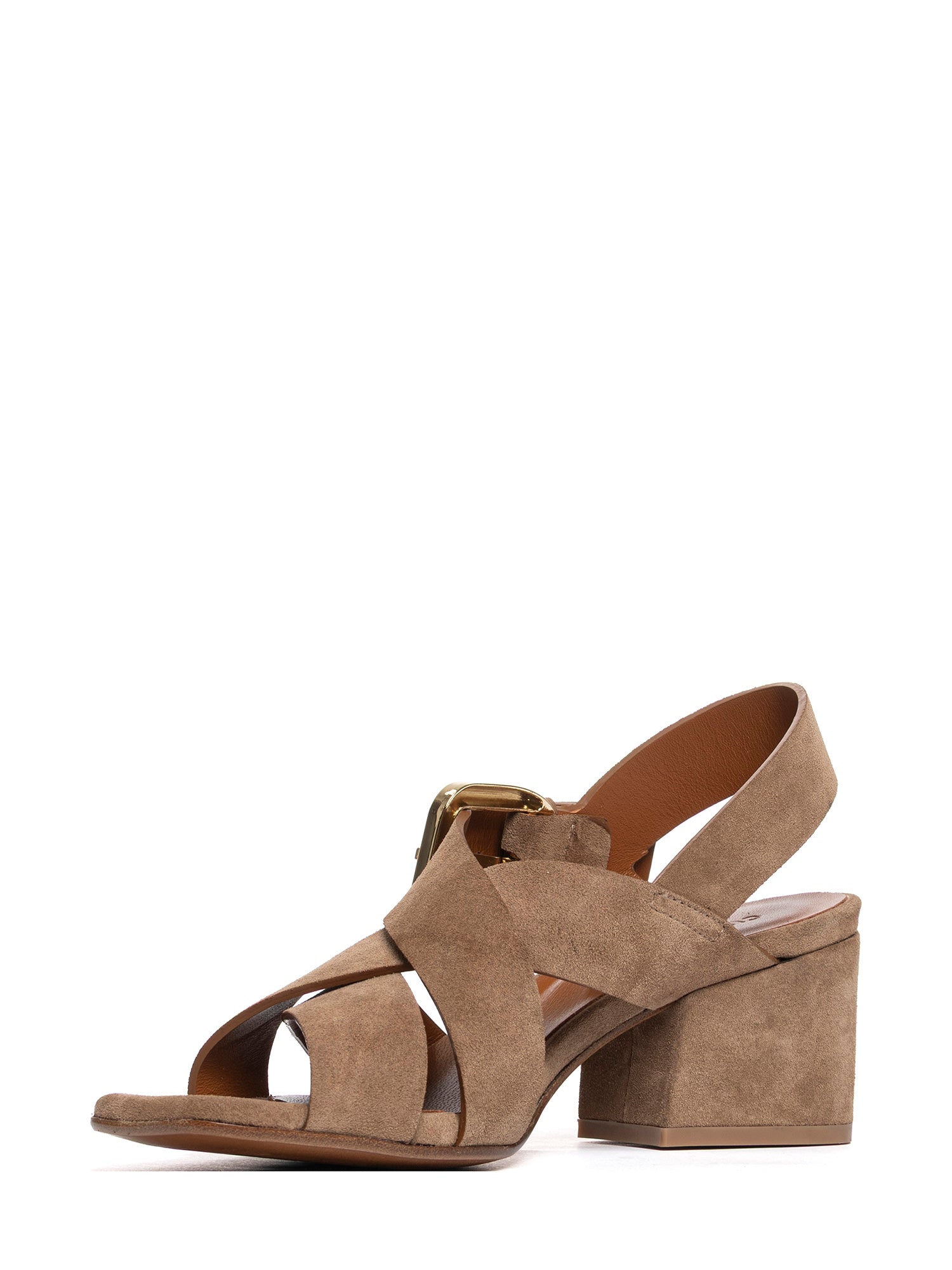 Sandali in camoscio cappuccino 2966