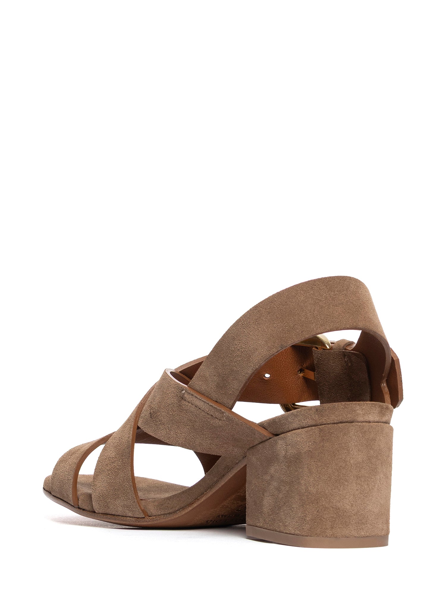 Sandali in camoscio cappuccino 2966