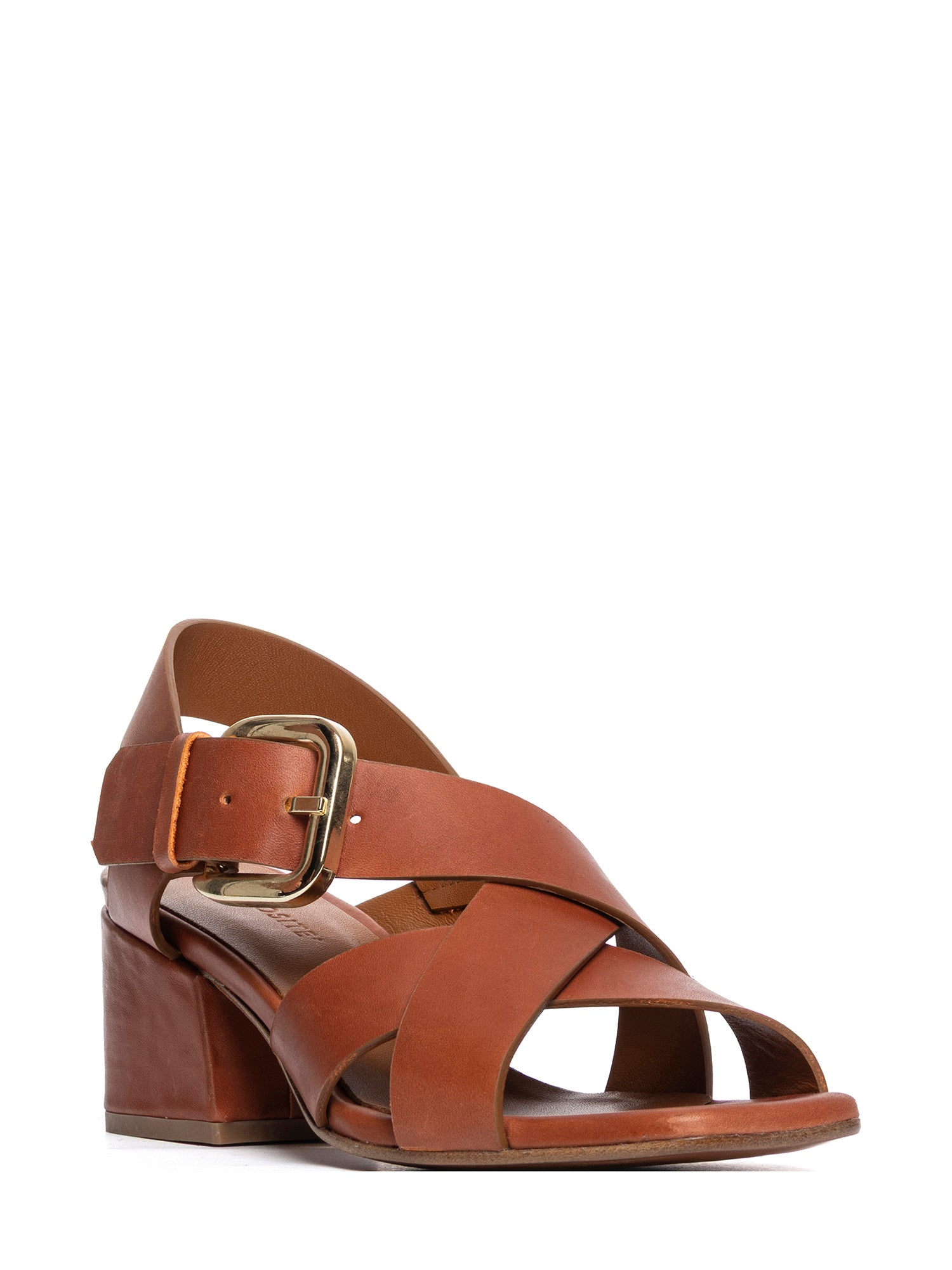 Mahogany calfskin sandals 2966