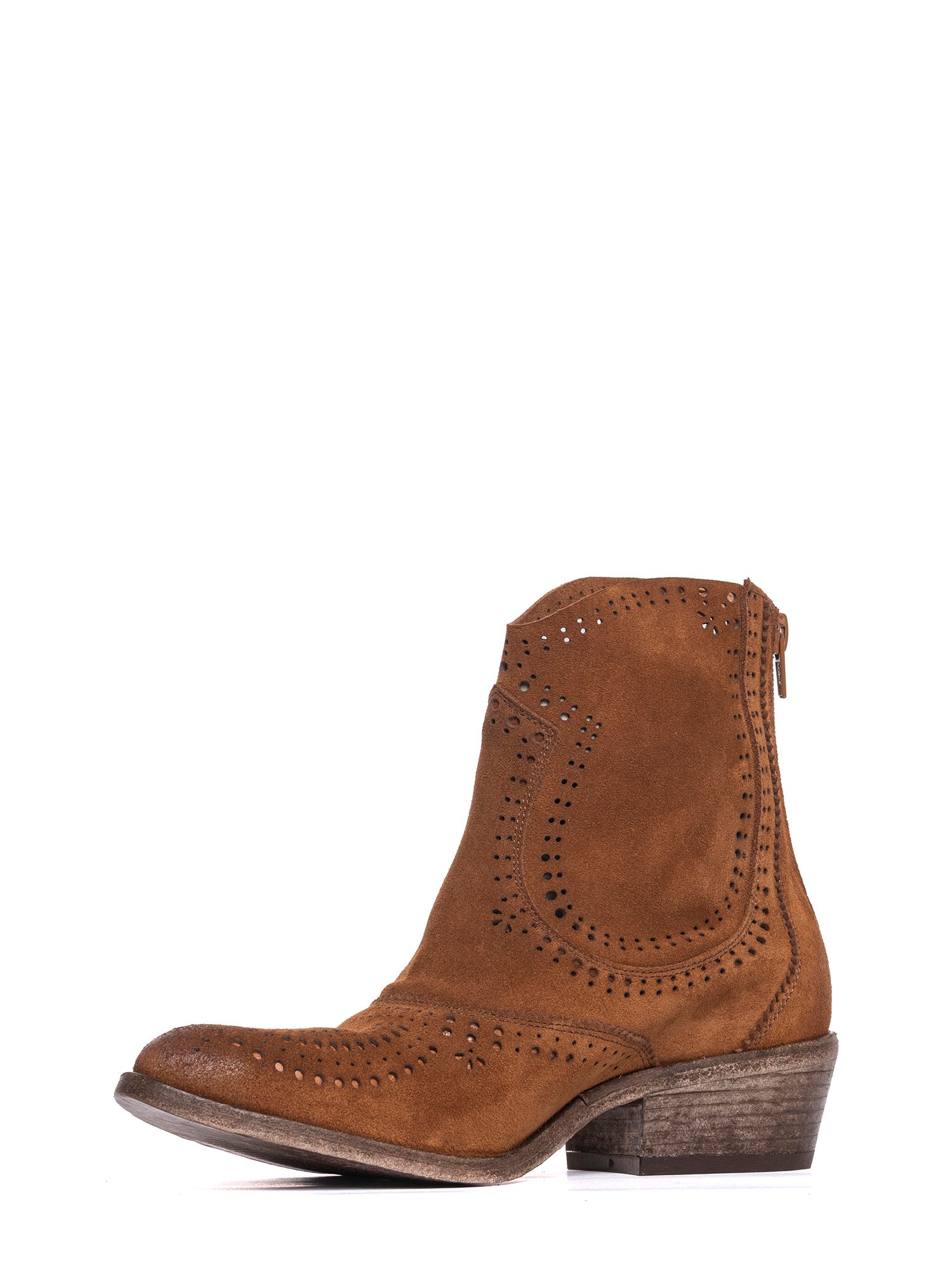Whiskey Suede Texan Ankle Boots 2971