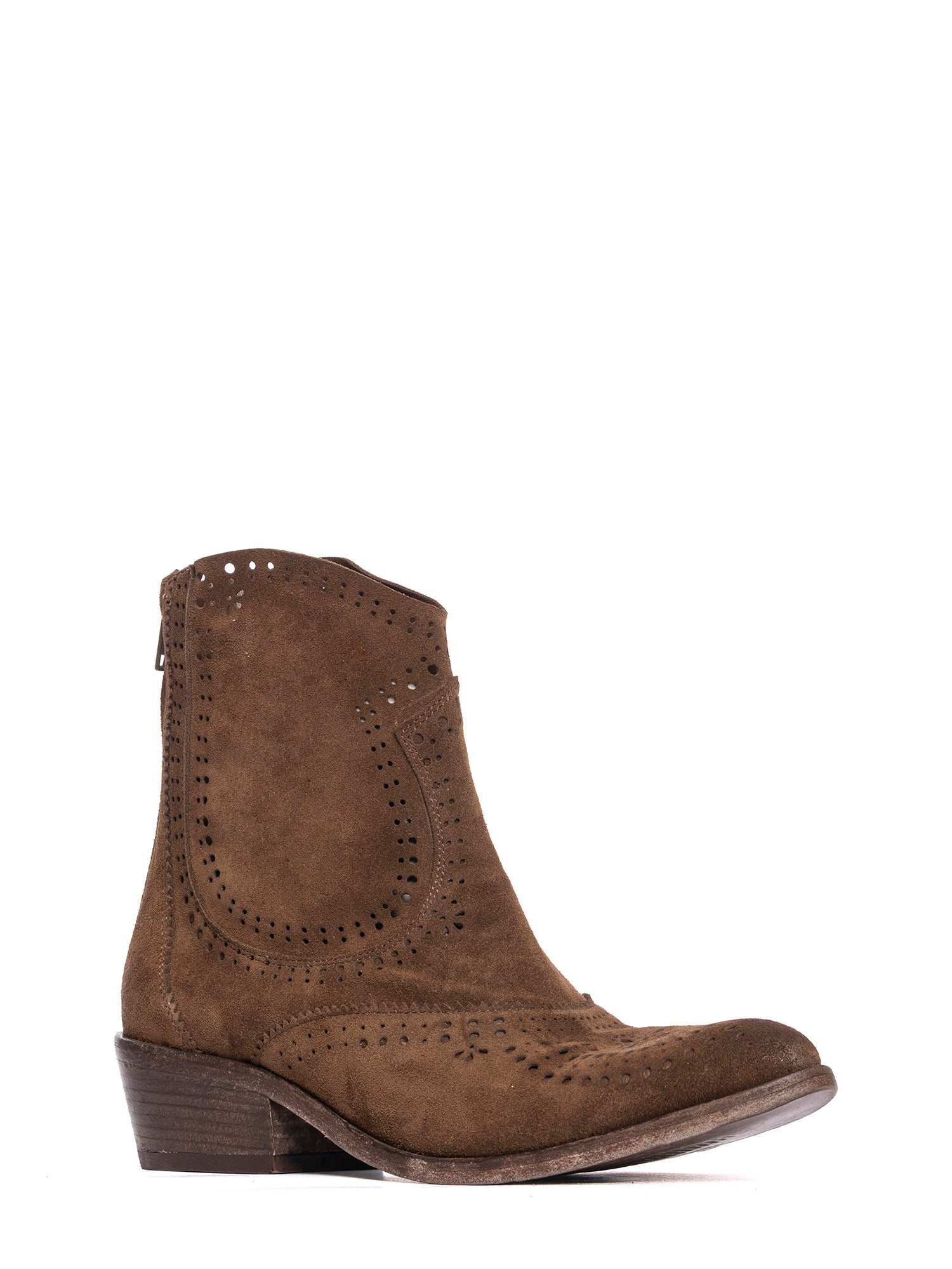 Antelope Suede Texan Ankle Boots 2971