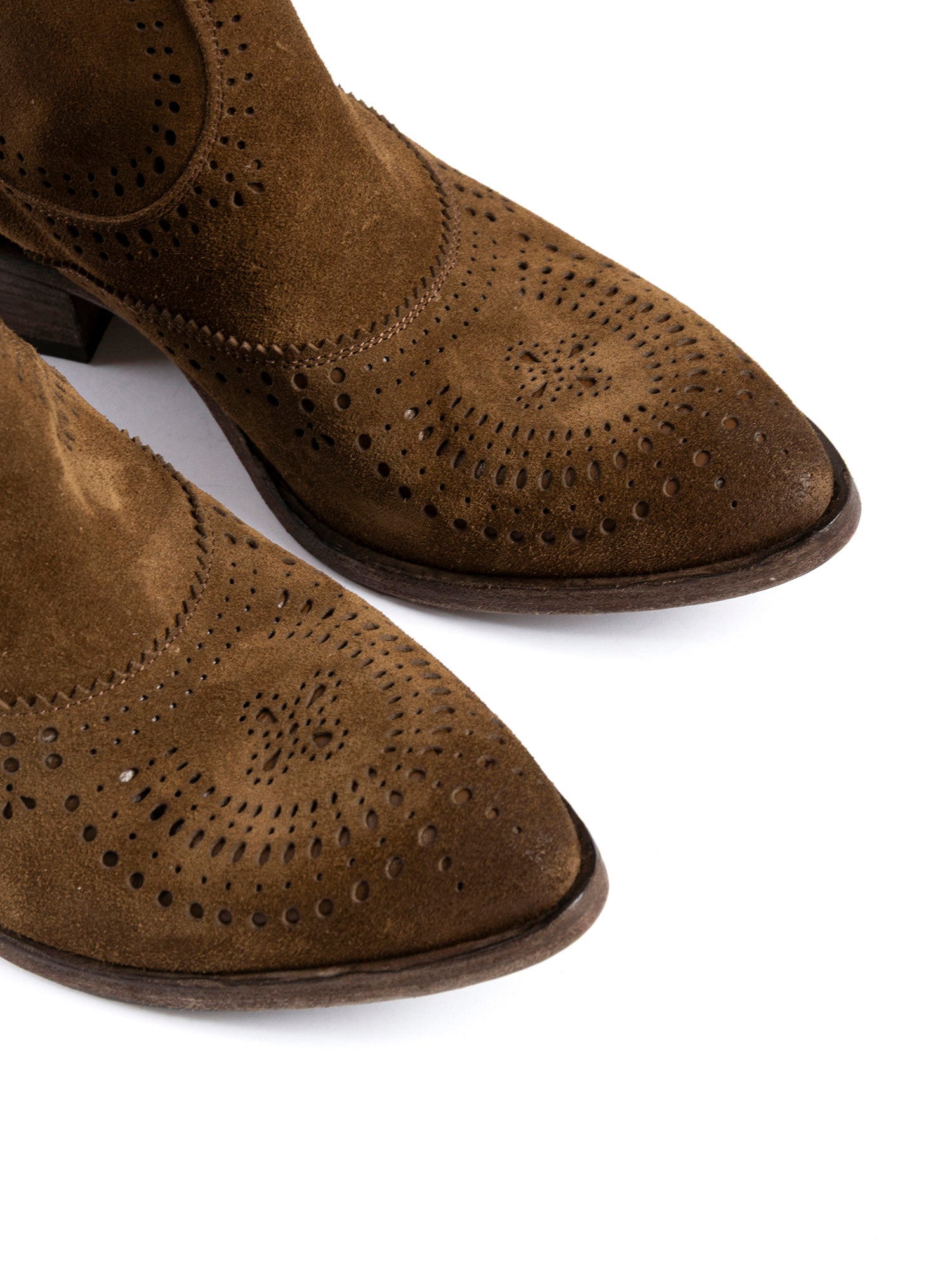 Antelope Suede Texan Ankle Boots 2971