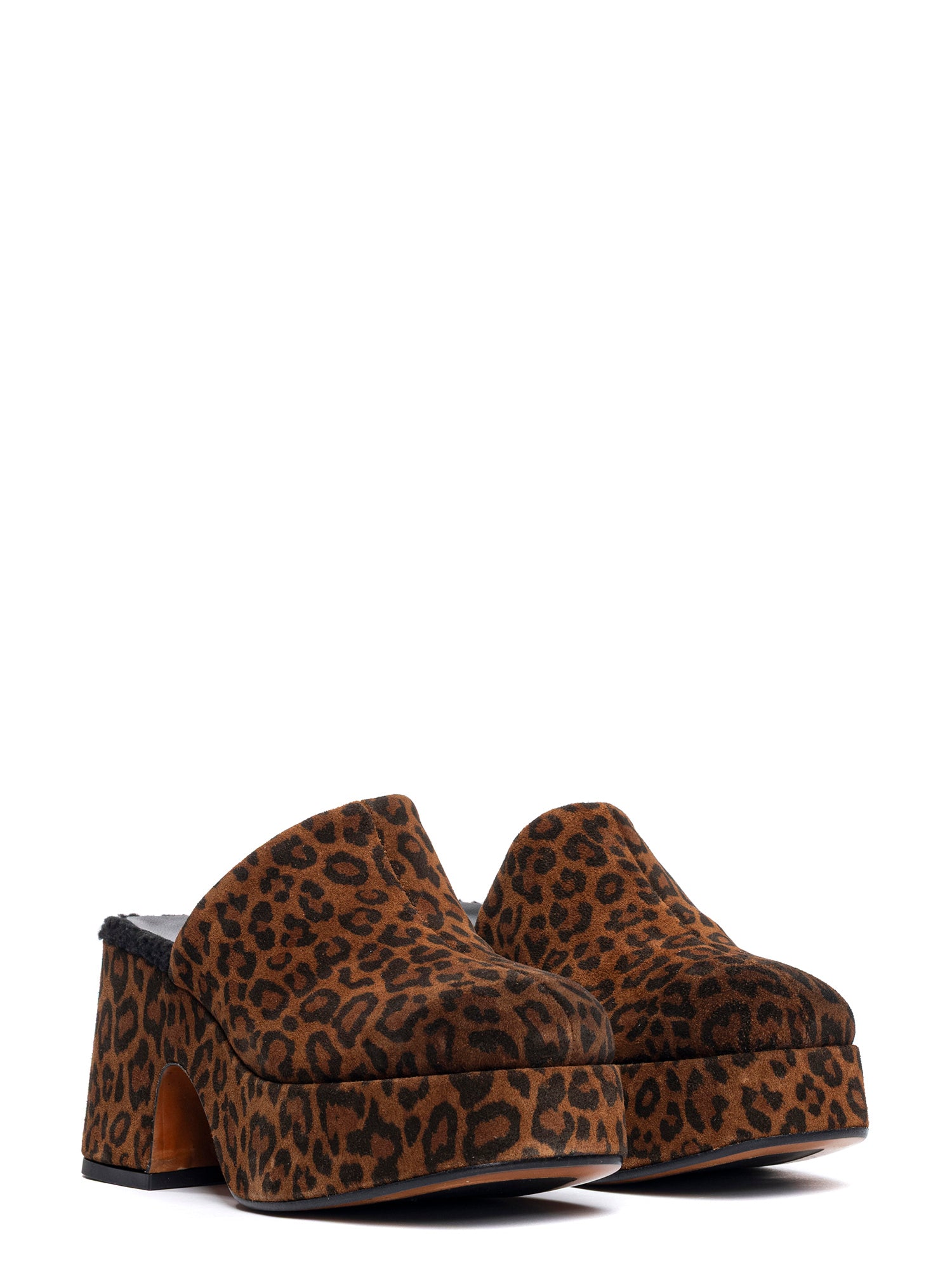 Zeppe in camoscio leopard 2334
