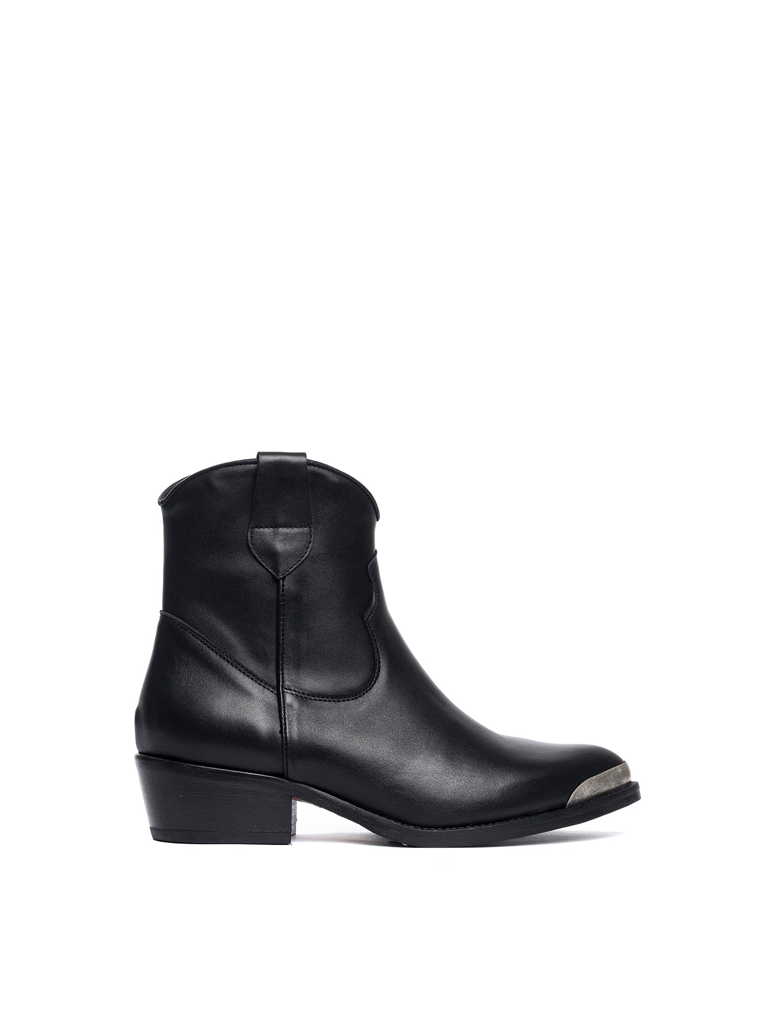 Tronchetti texani in vitello nero 2837P