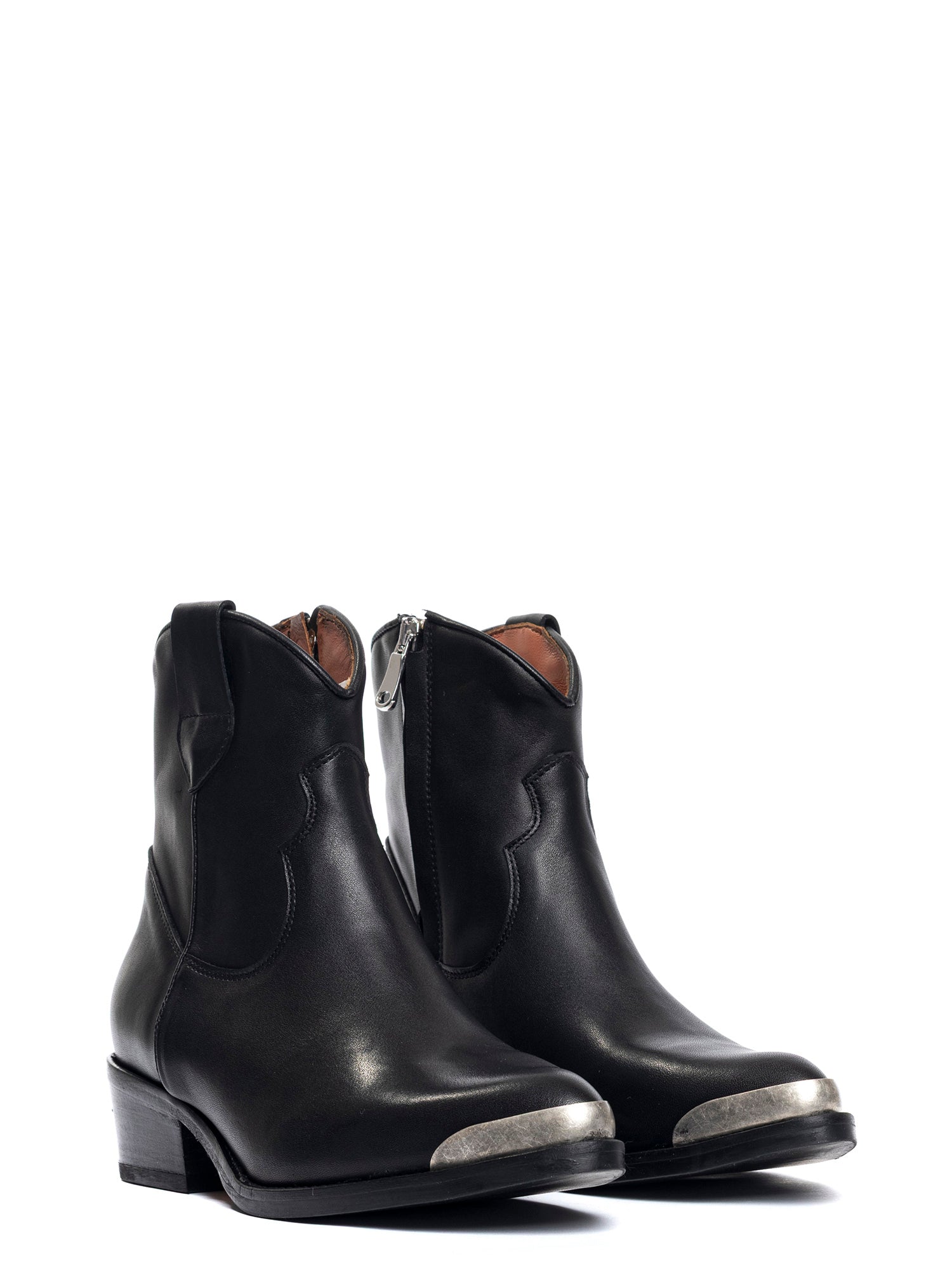 Tronchetti texani in vitello nero 2837P