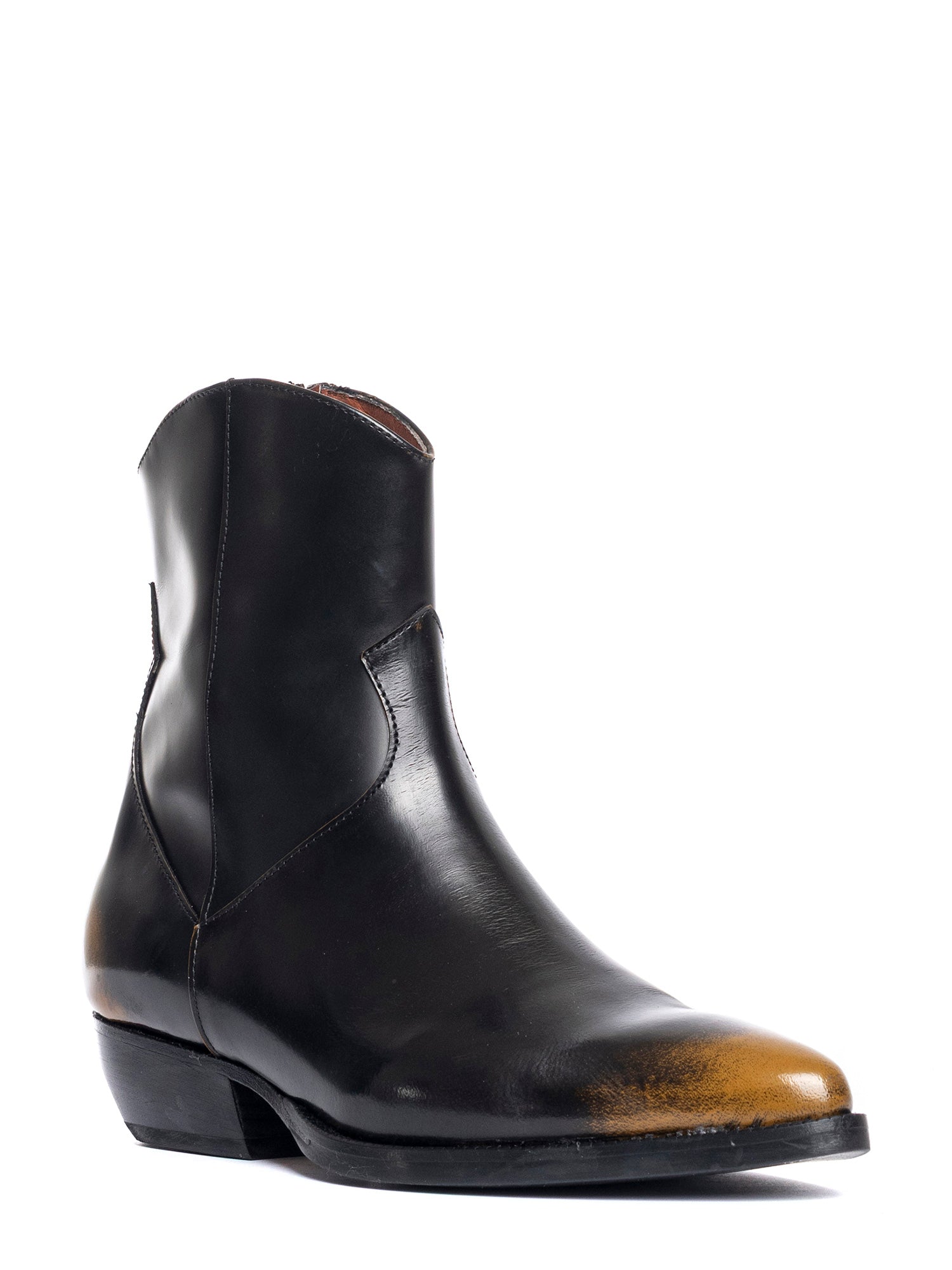 Tronchetti texani in vitello asport oro 2848