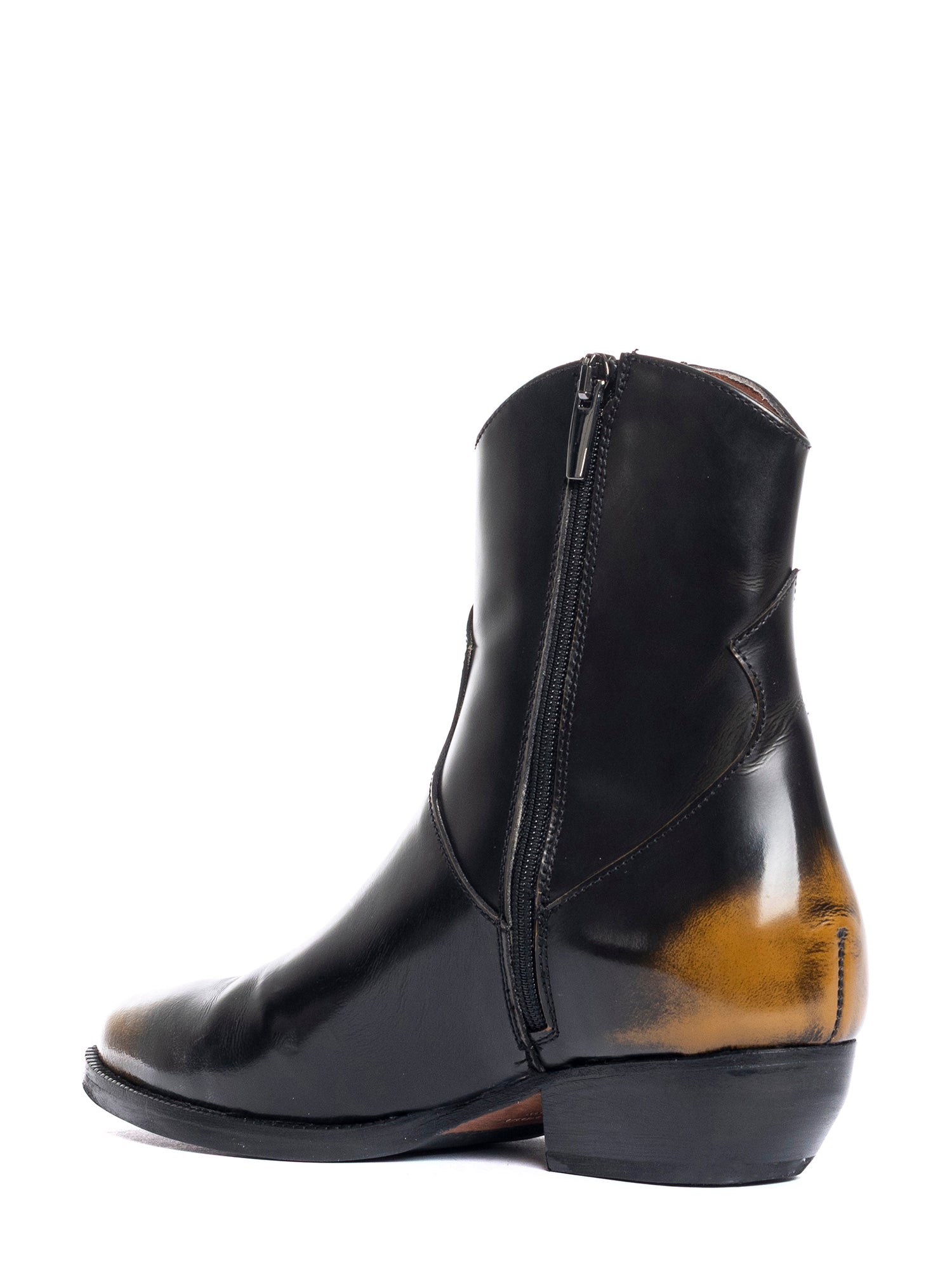 Tronchetti texani in vitello asport oro 2848