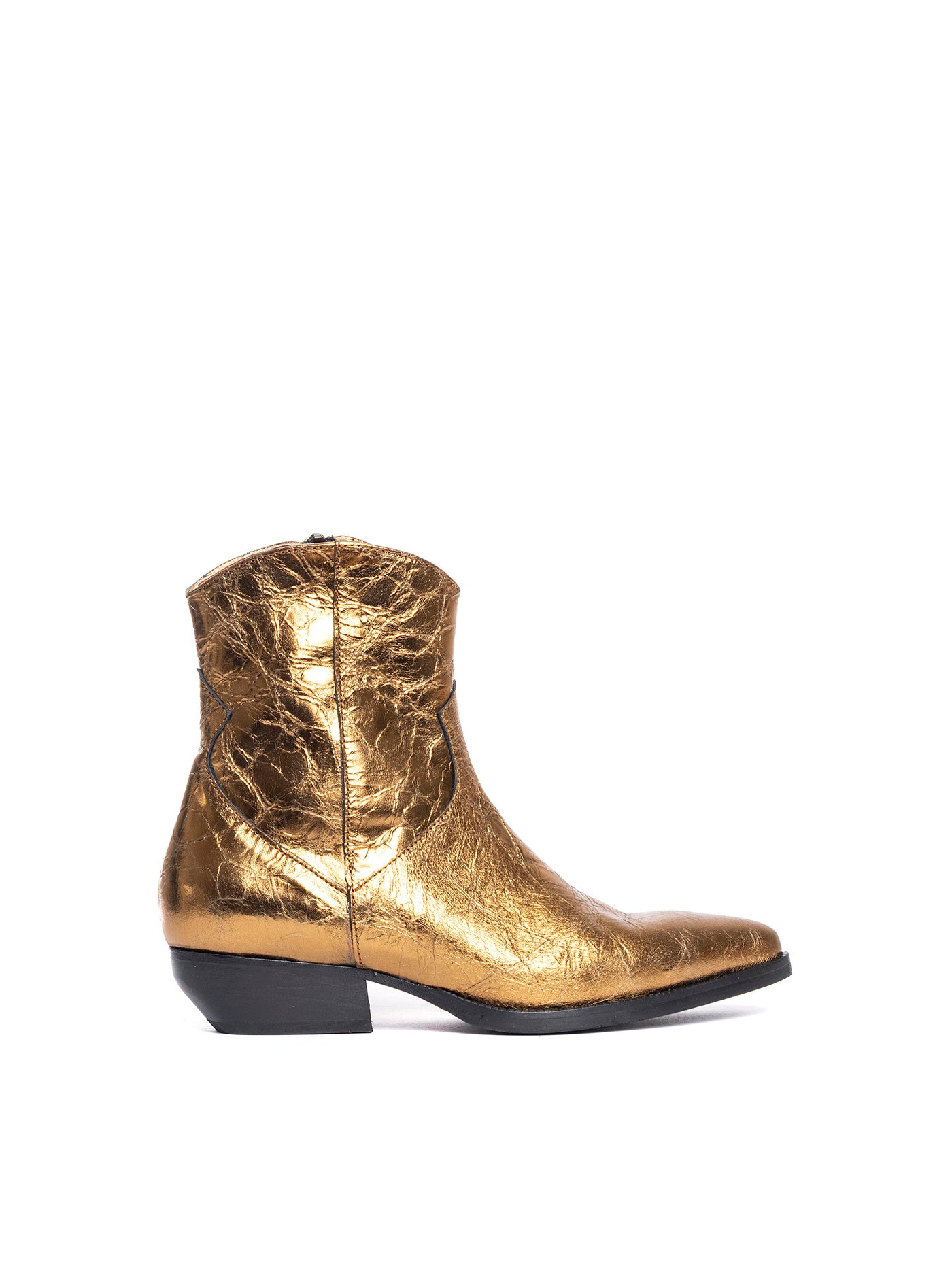 Tronchetti texani in laminato oro 2848