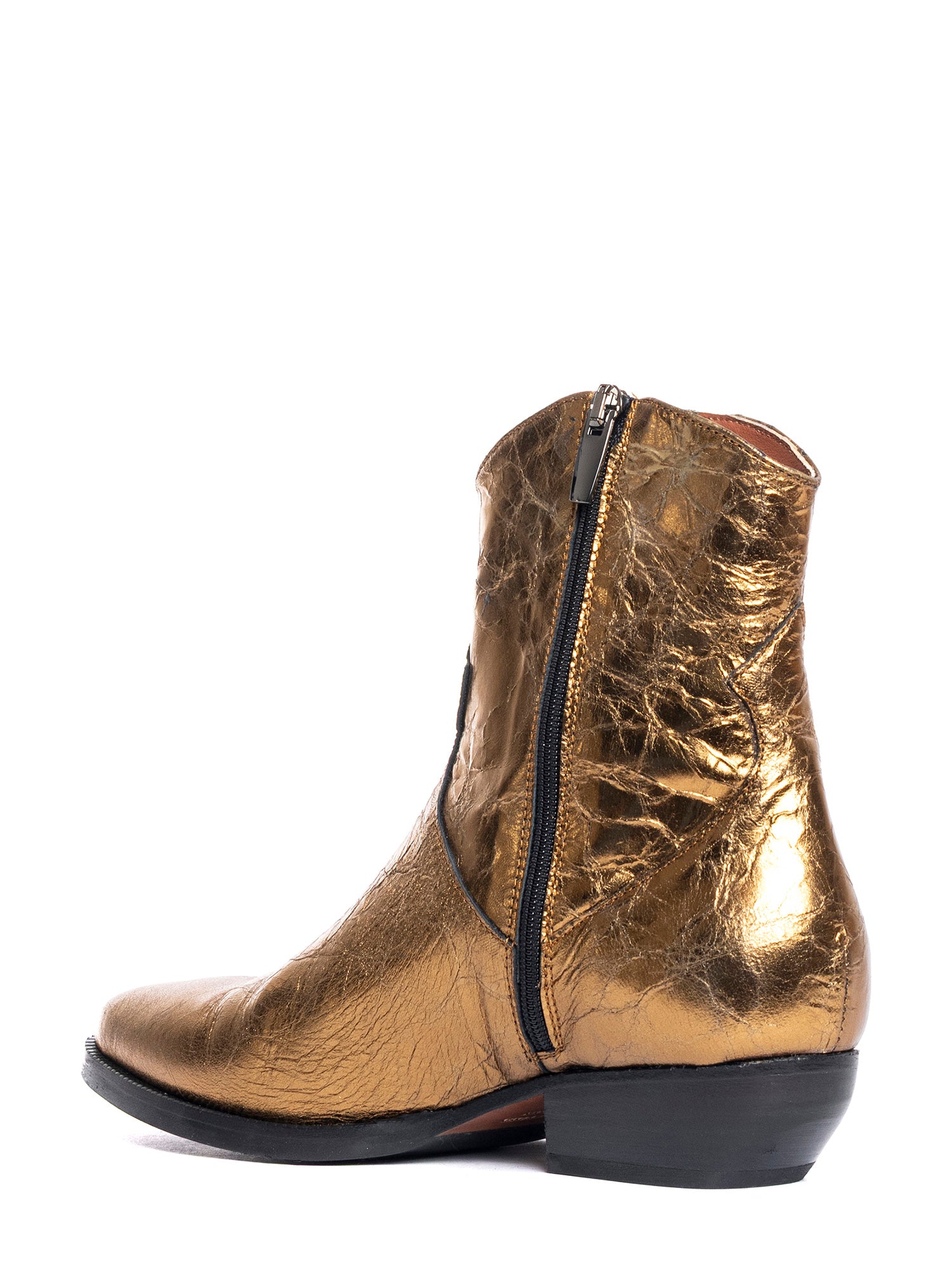 Tronchetti texani in laminato oro 2848