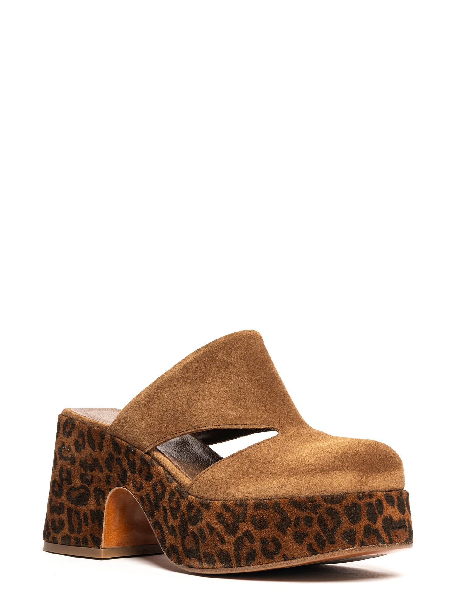 Zeppe in camoscio whiskey e leopard 2749