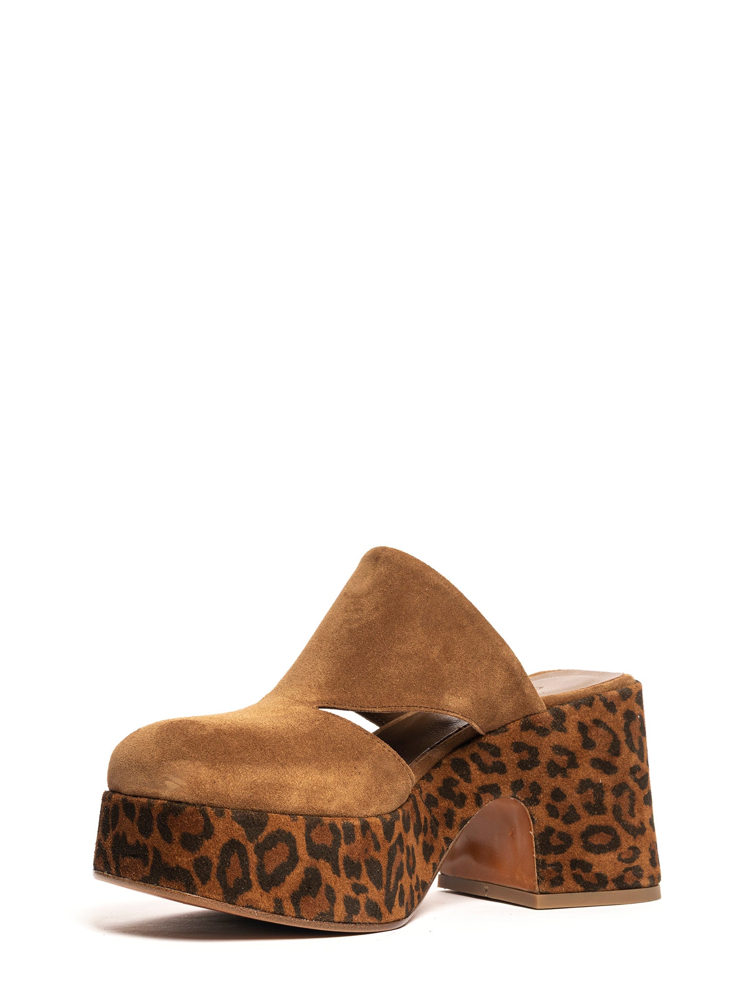 Zeppe in camoscio whiskey e leopard 2749