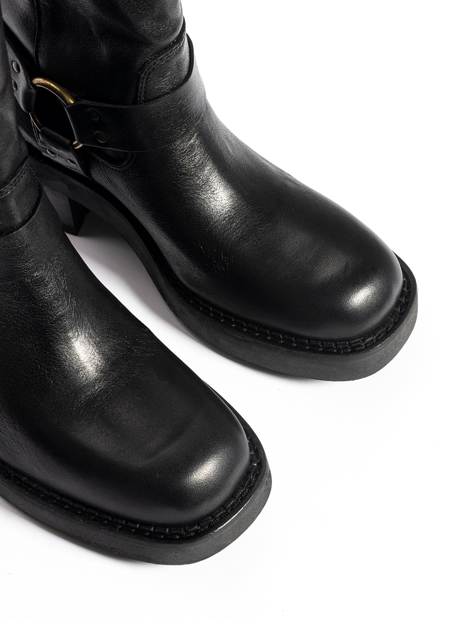 Biker in vitello nero 2830