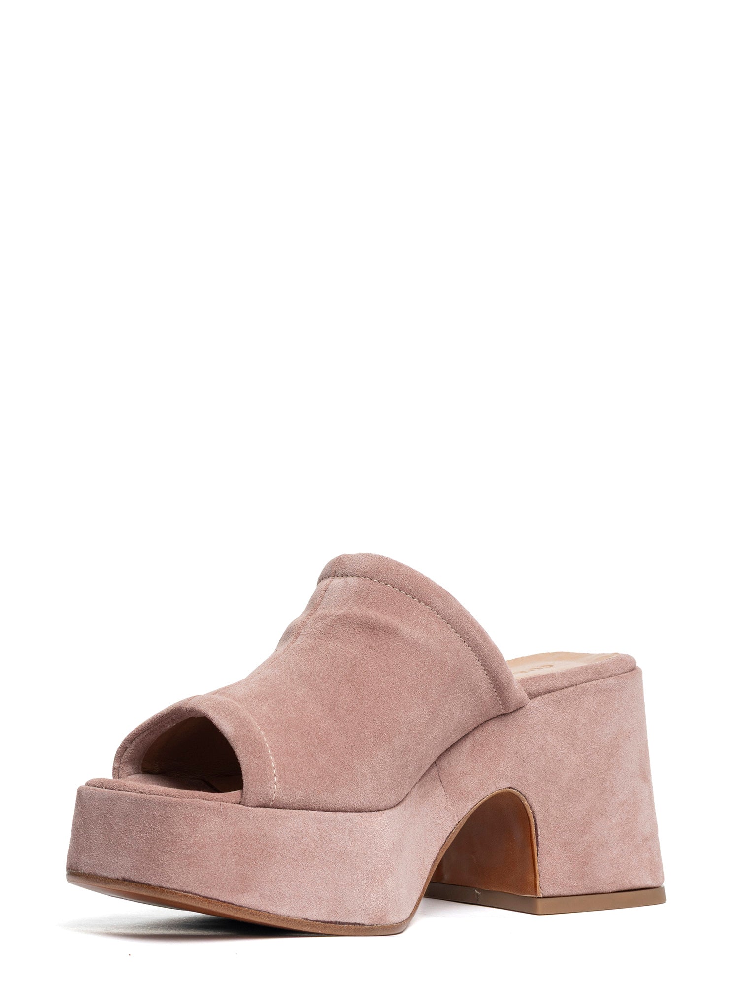Zeppe in camoscio rosa antico 2471