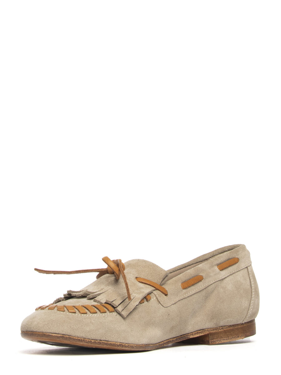 Mocassini in camoscio beige 2733 - Image 5