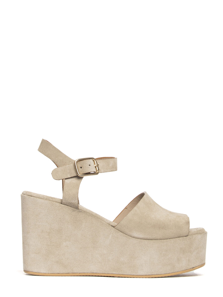 Zeppe in camoscio beige 2741